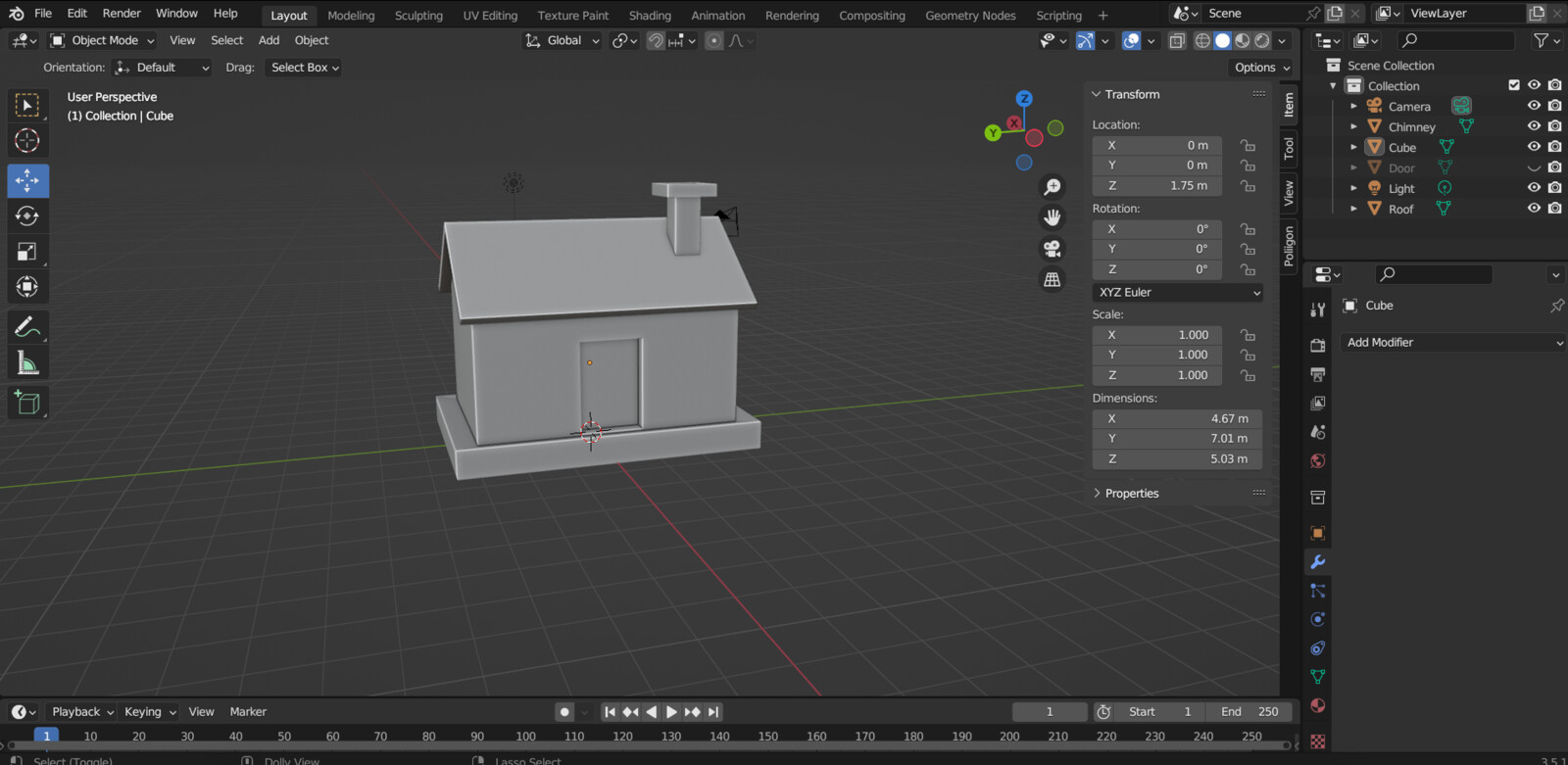 house in progress