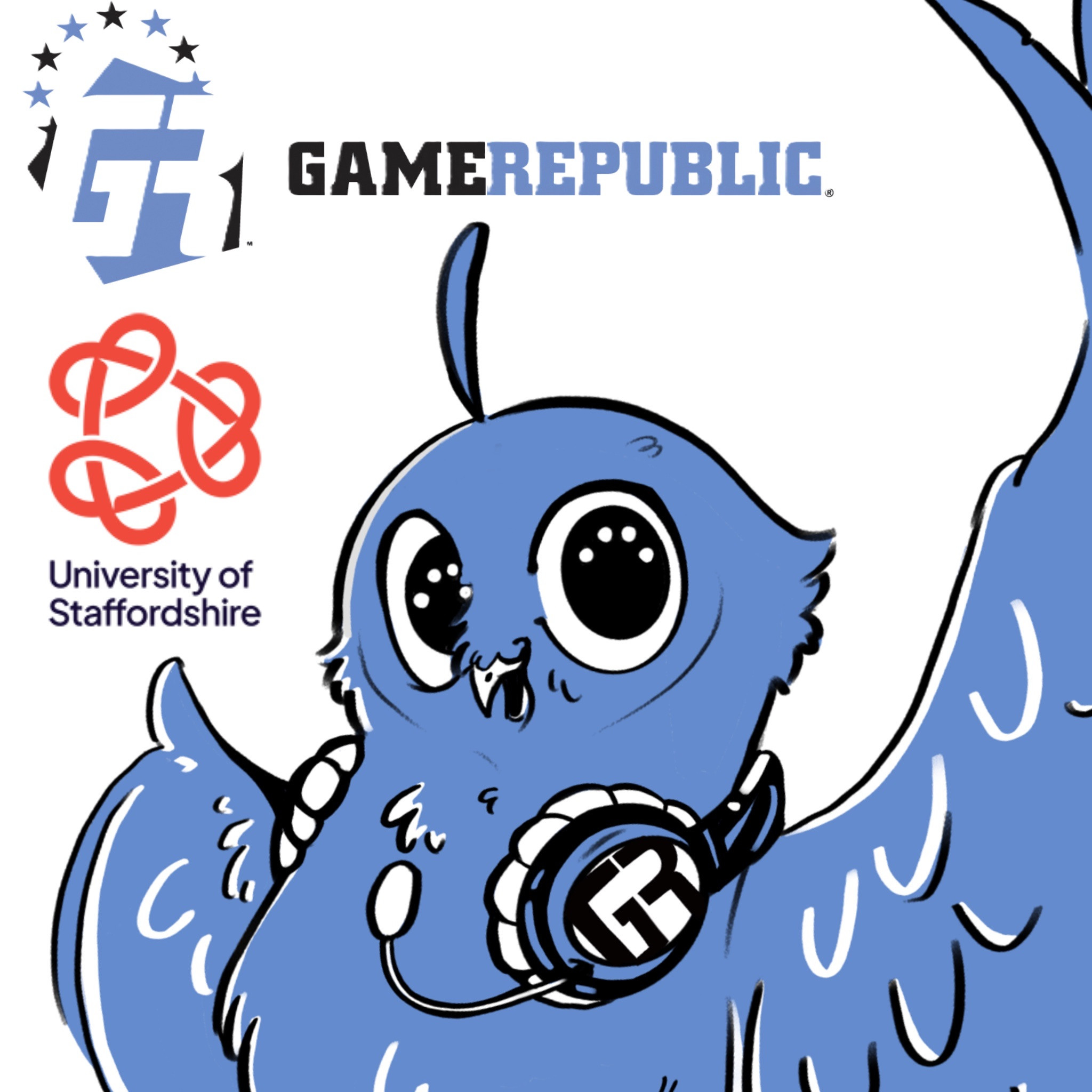 My Mascot design for the Game Republic x university of Staffordshire event! 
This was an exciting opportunity to create a character that fit a companies pre-existing style and brief.