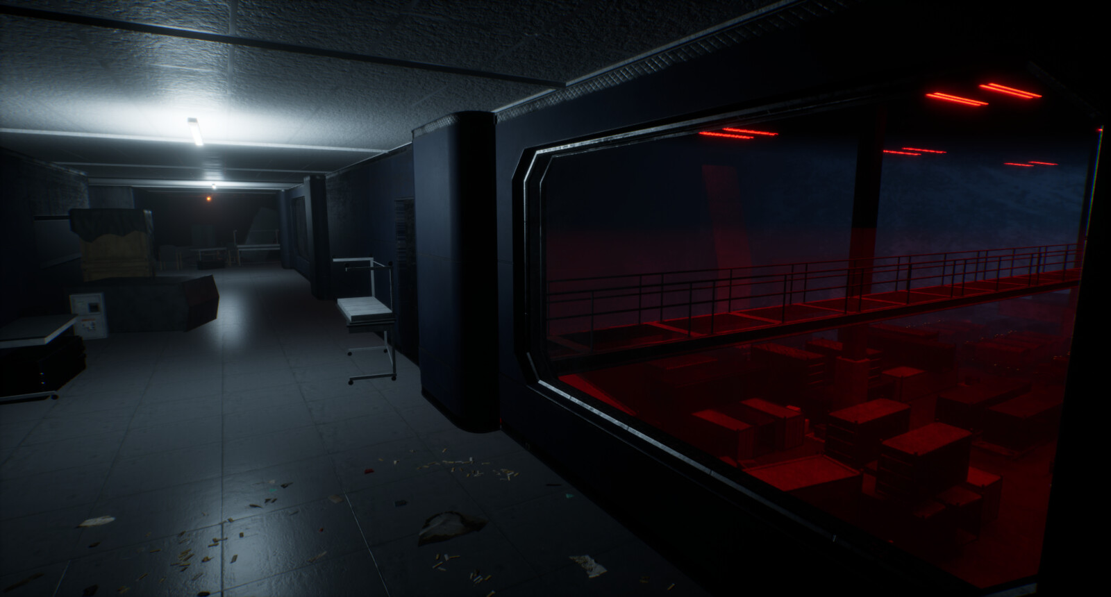 Hanger overlook hallway