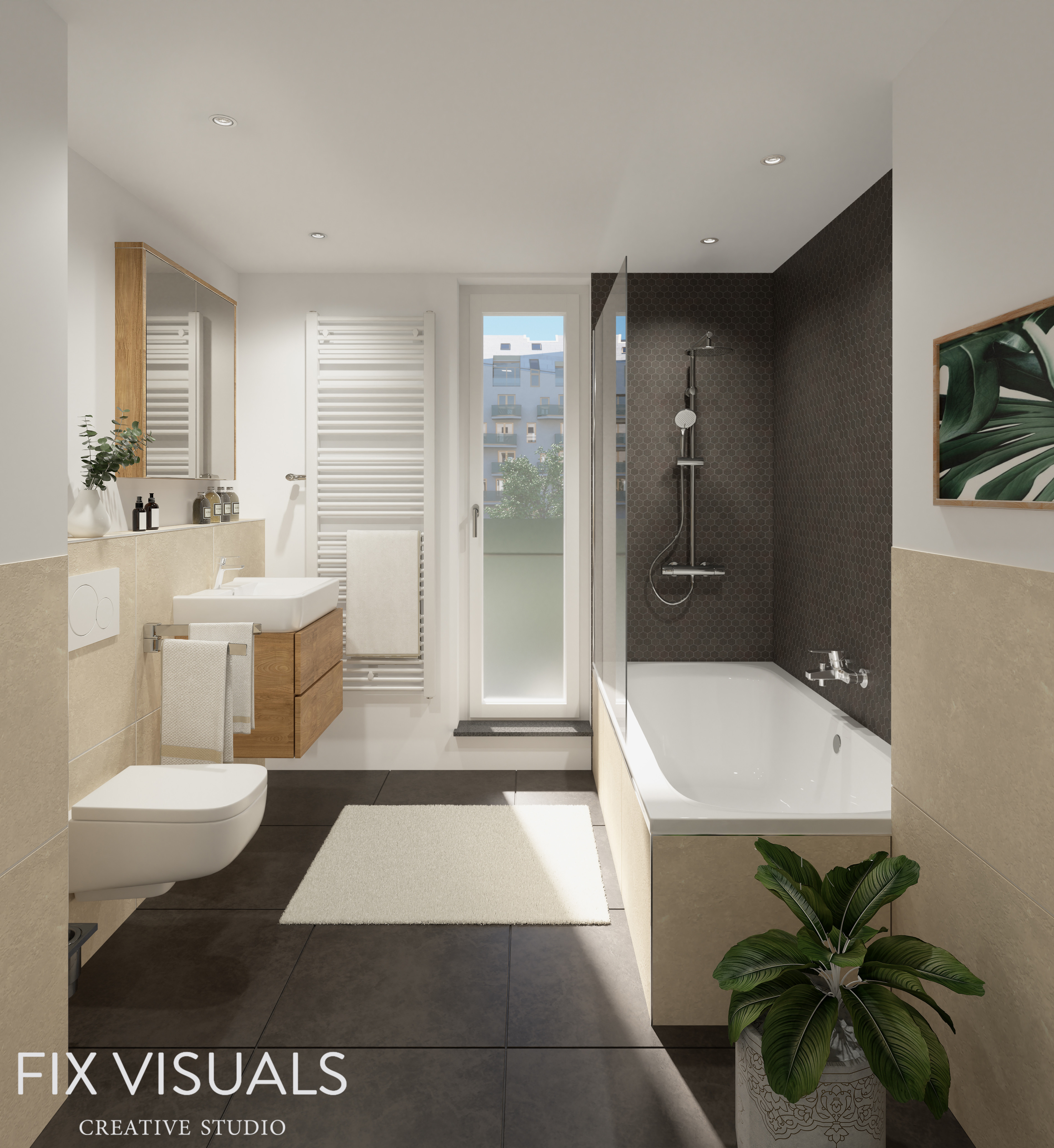 Interiorrender Bathroom 1
