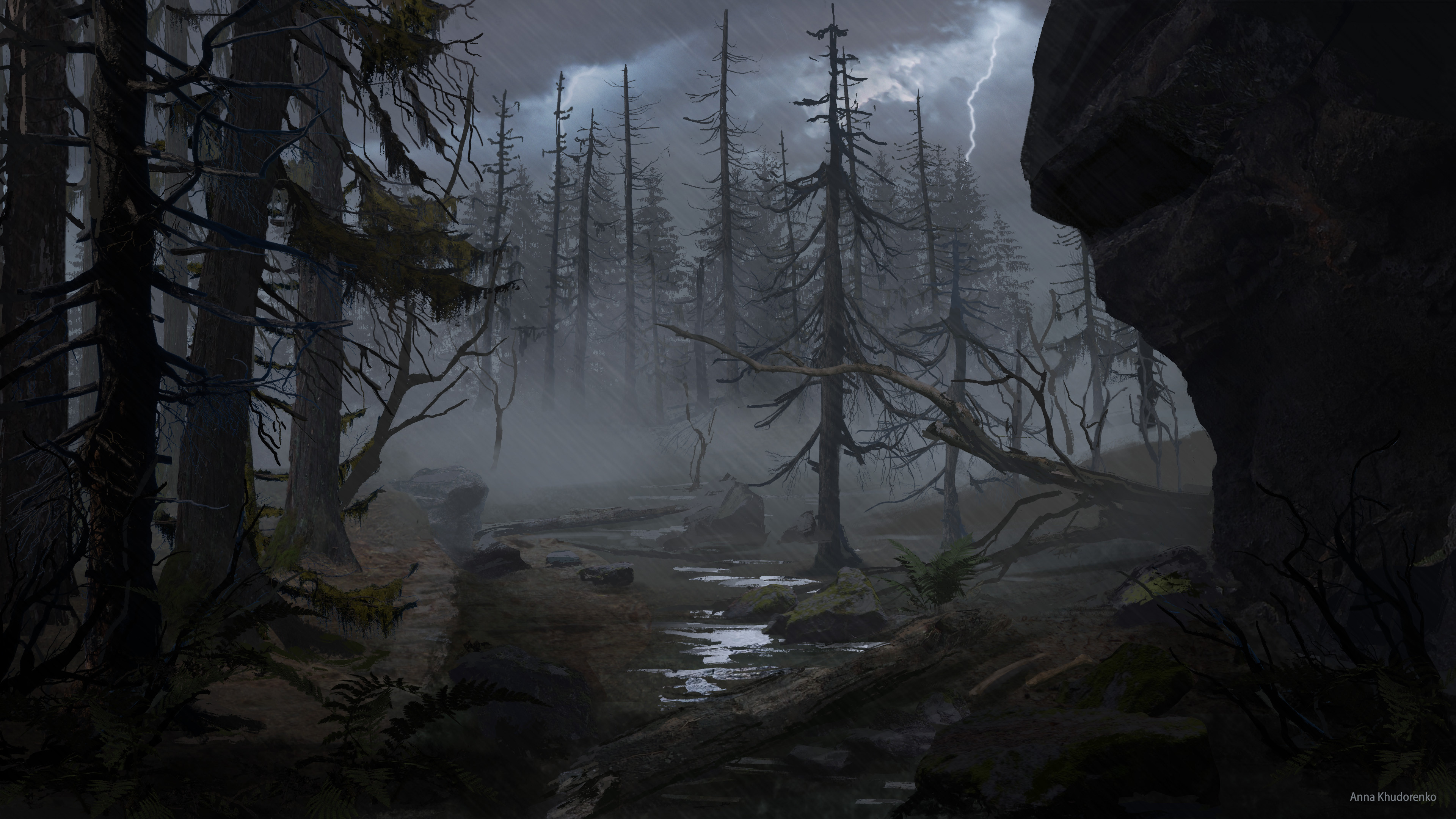 Biome: forest (creepy trees)