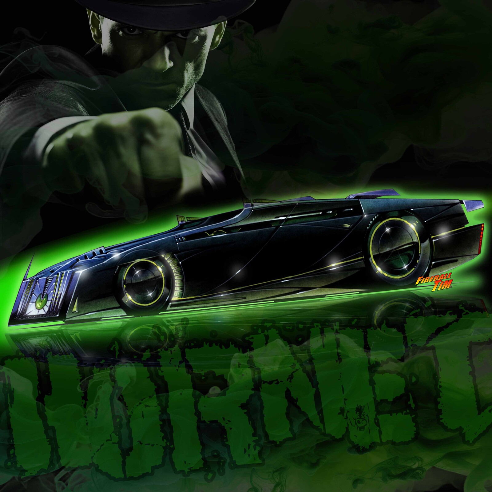 The Green Hornet Black Beauty Art by Fireball