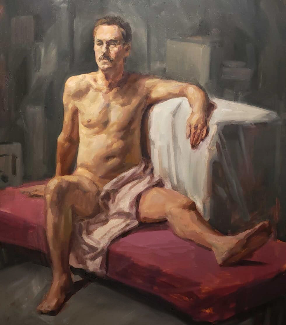 Oil on canvas, from live model