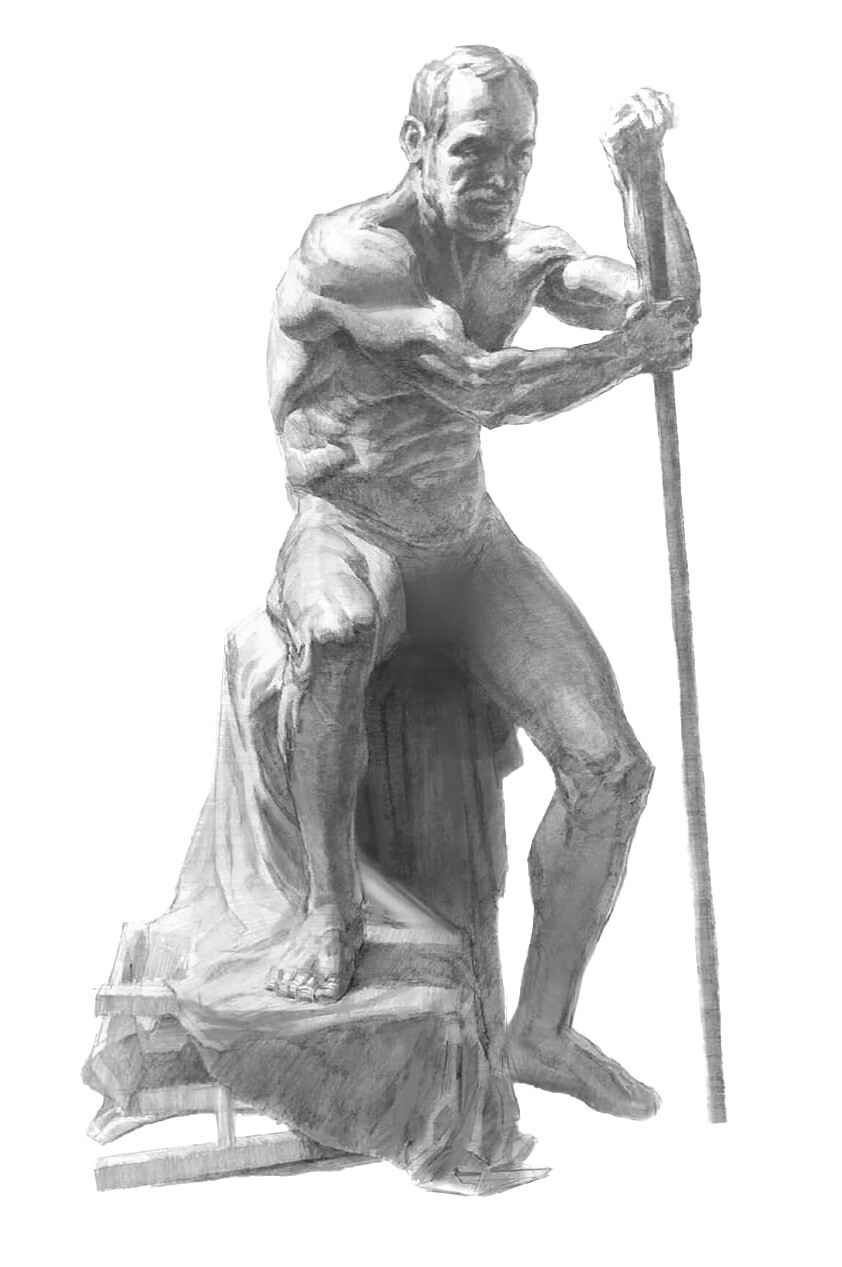 Graphite on paper, from live model