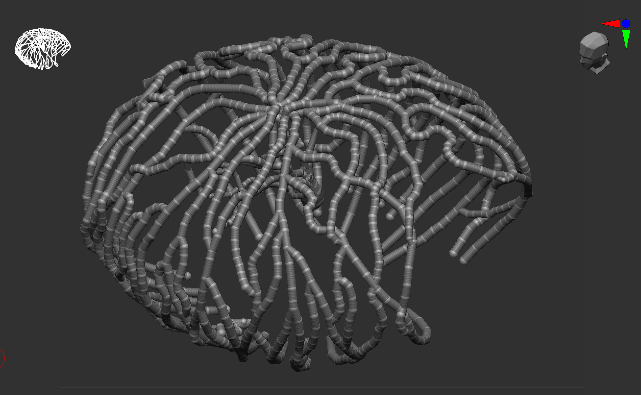 Zshperes for branches in Zbrush