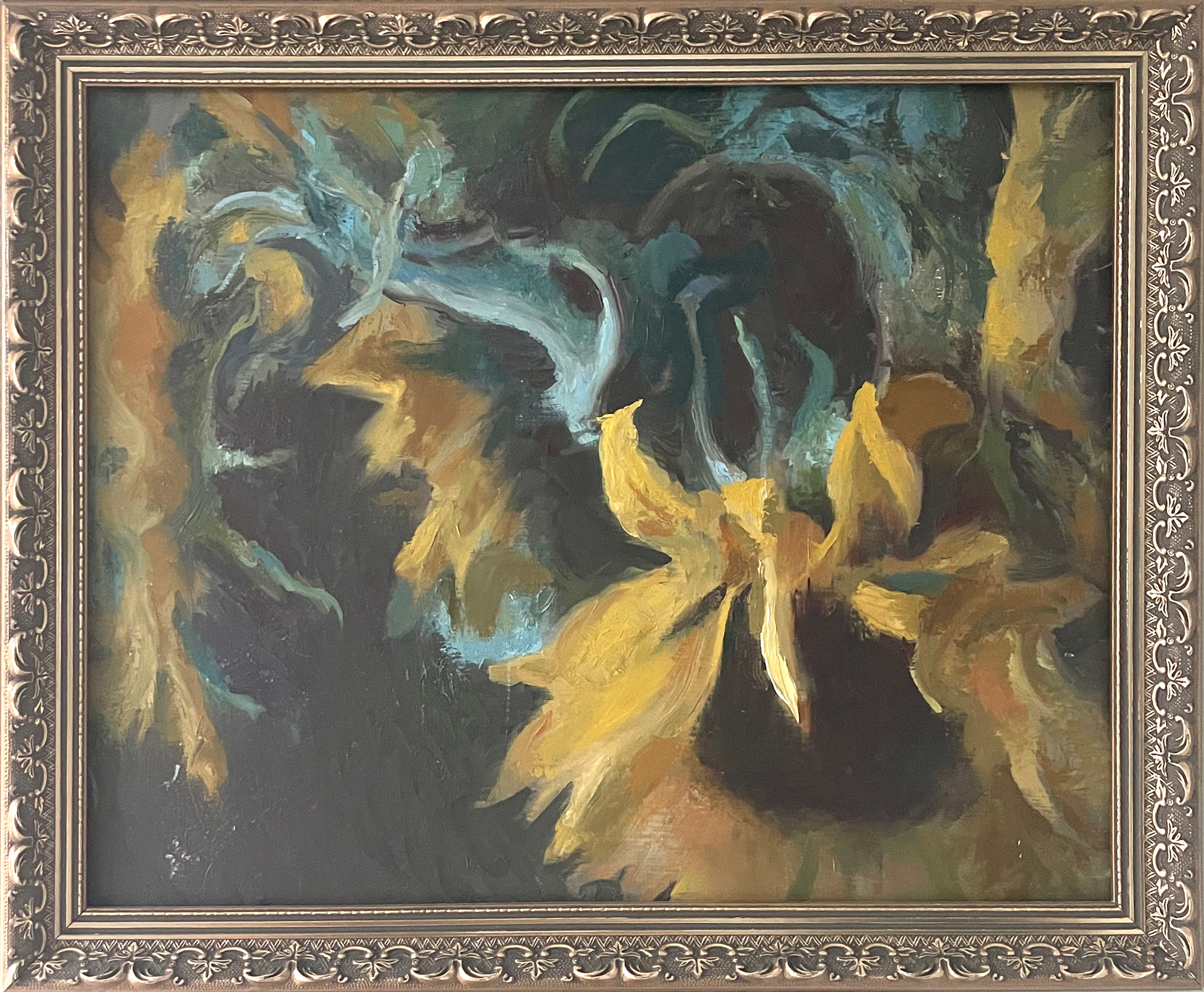 Tournesols, oil on board, 16''x20''