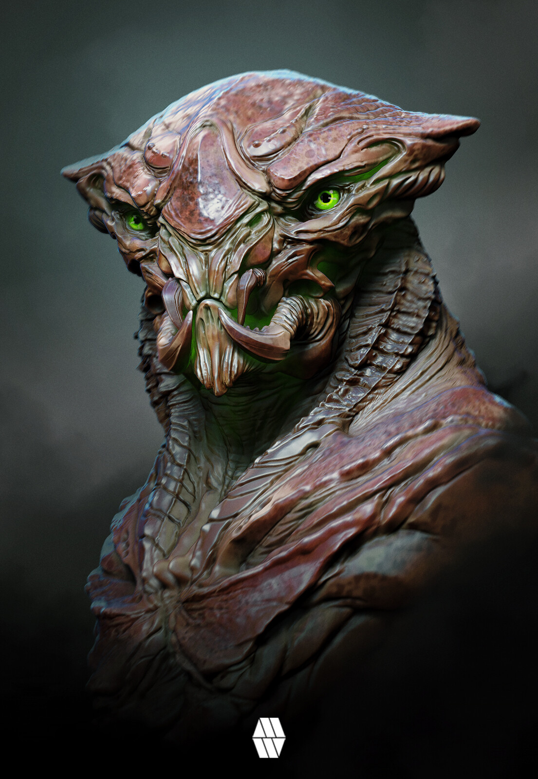 An Alien Emerges - 'Alien Bust' Concept 
