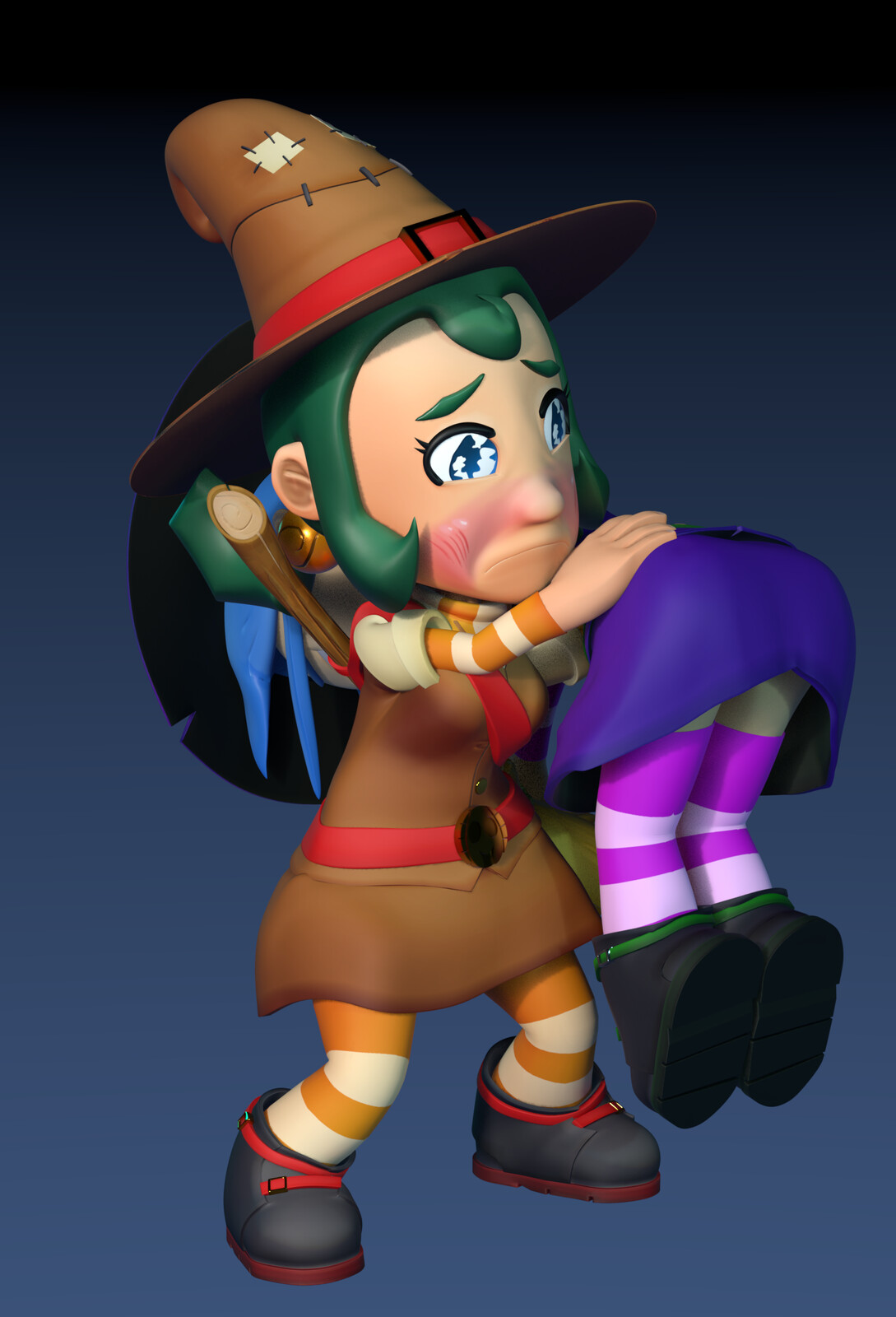 Carrying downed sister