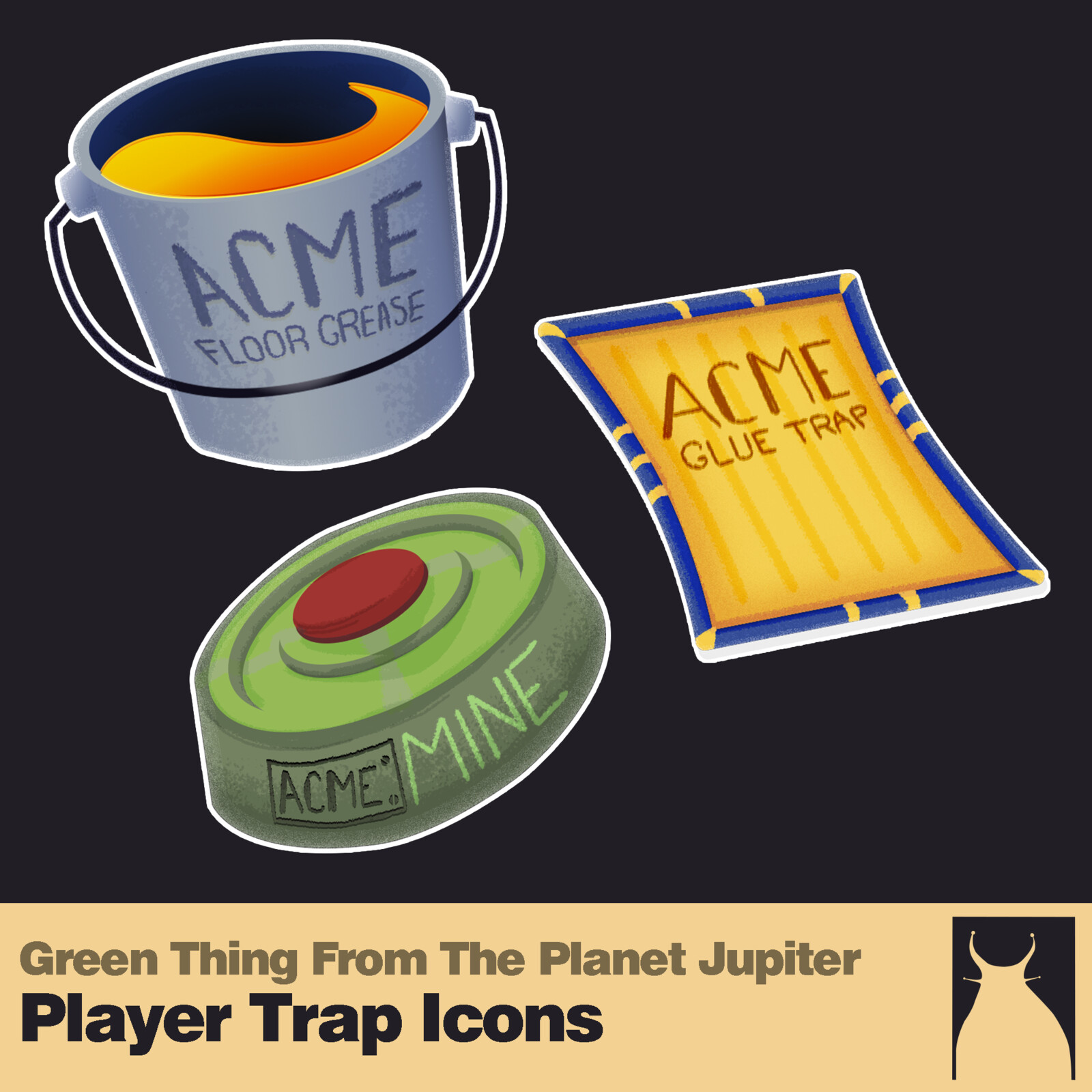 UI Icons for various selectable traps.