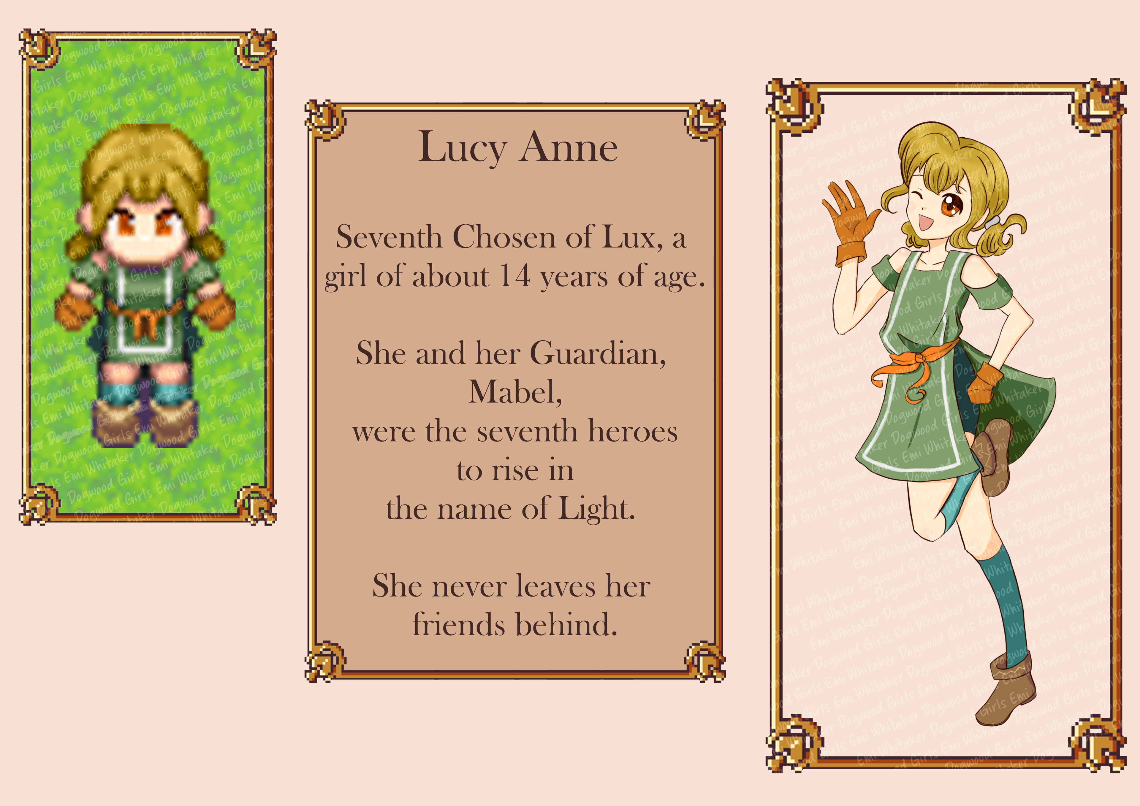 Information card for Lucy Anne.