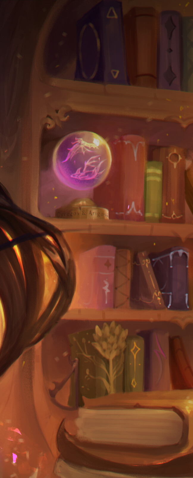 second portrait - library closeup