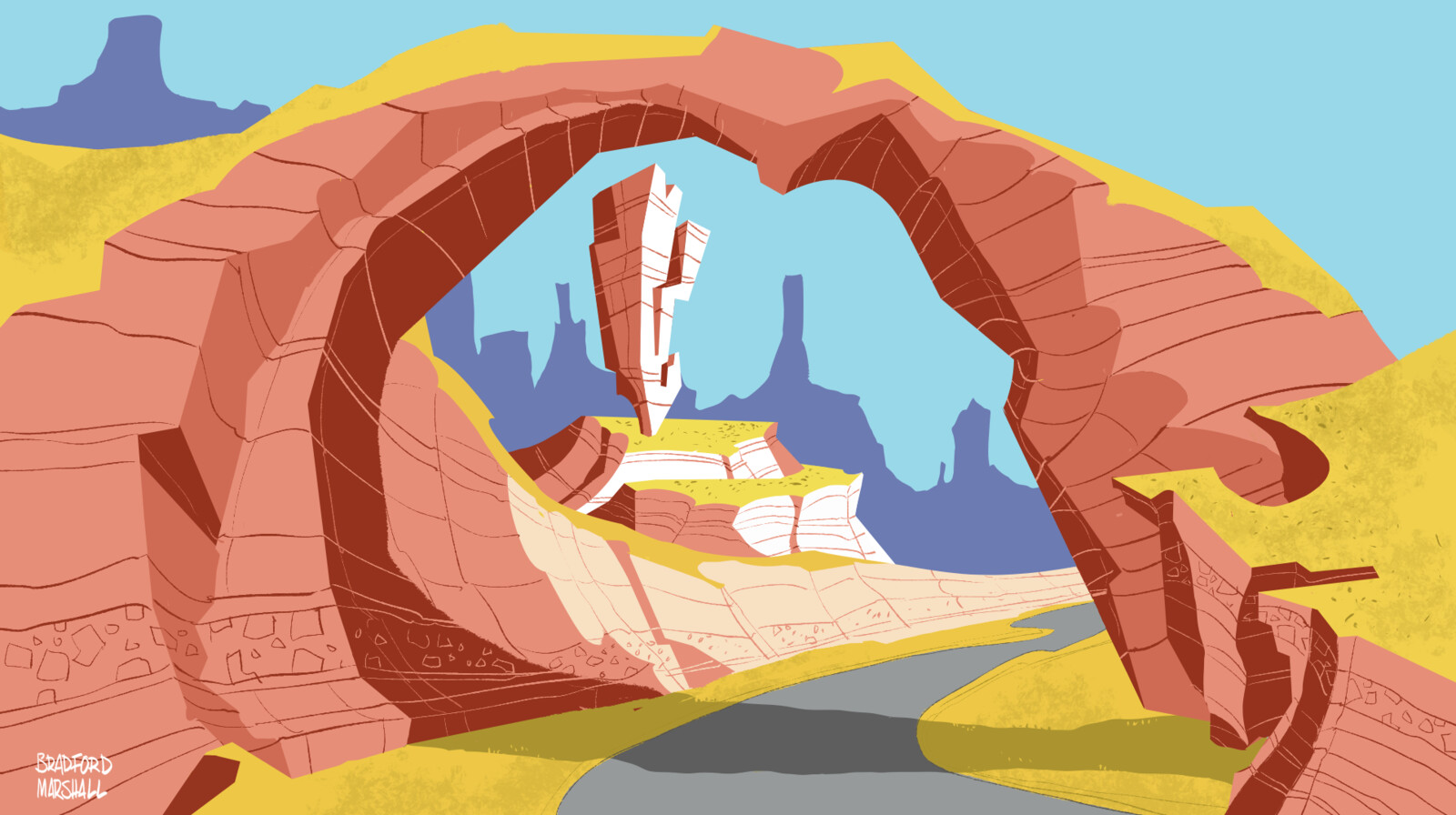 Looney Tunes Background Layout