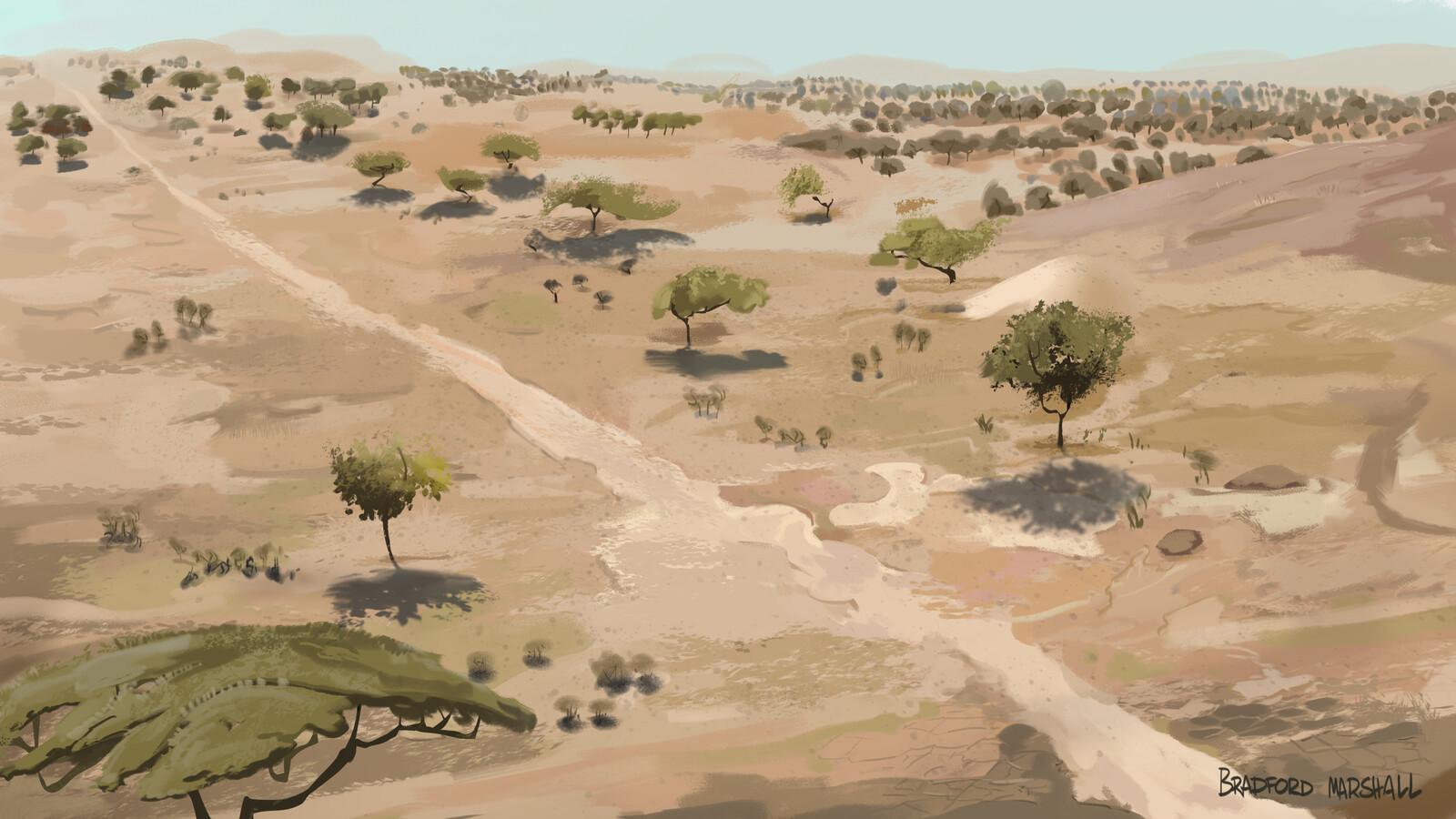 Aerial pan - Background Design 