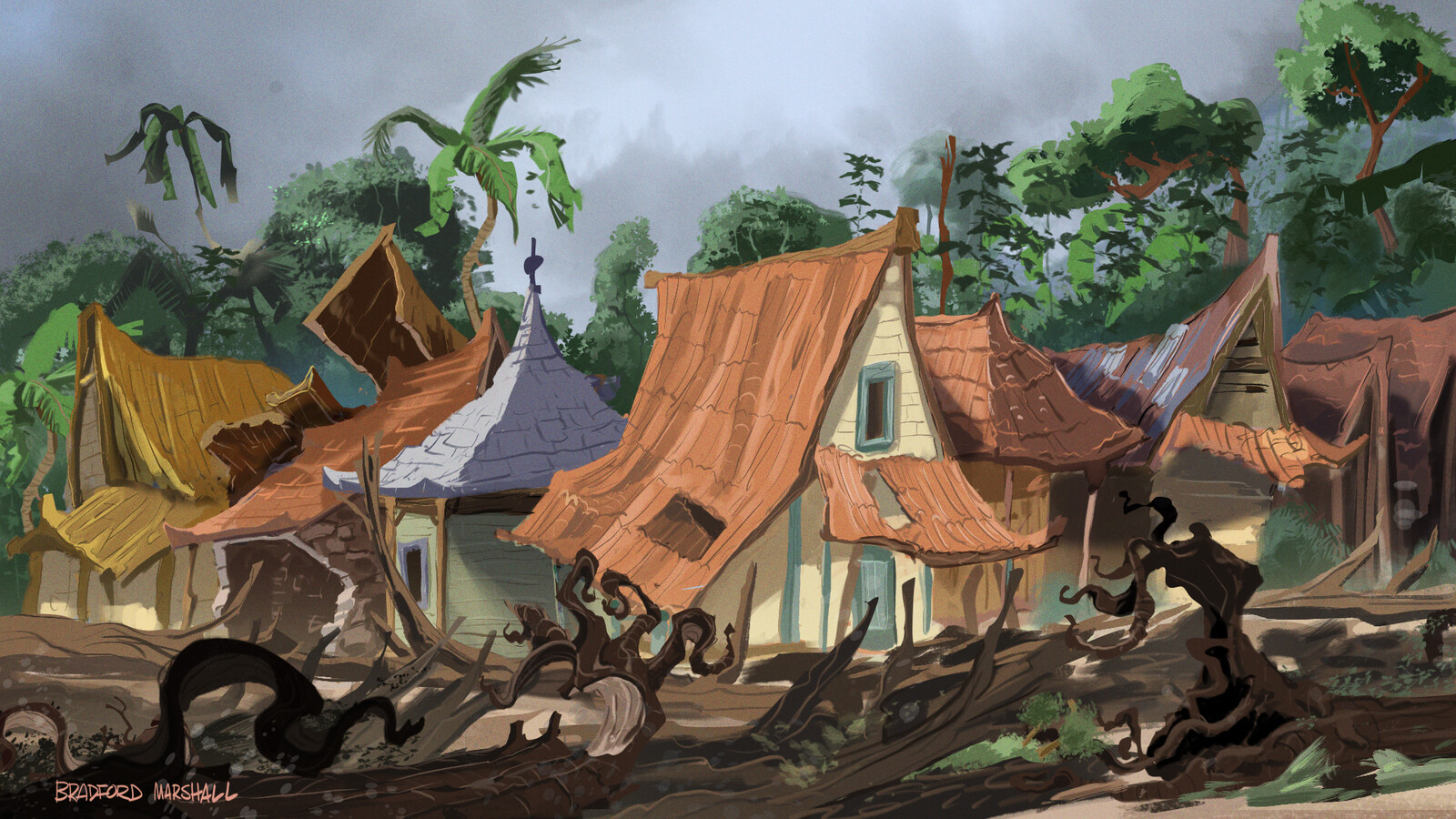 South Asia- Background Design