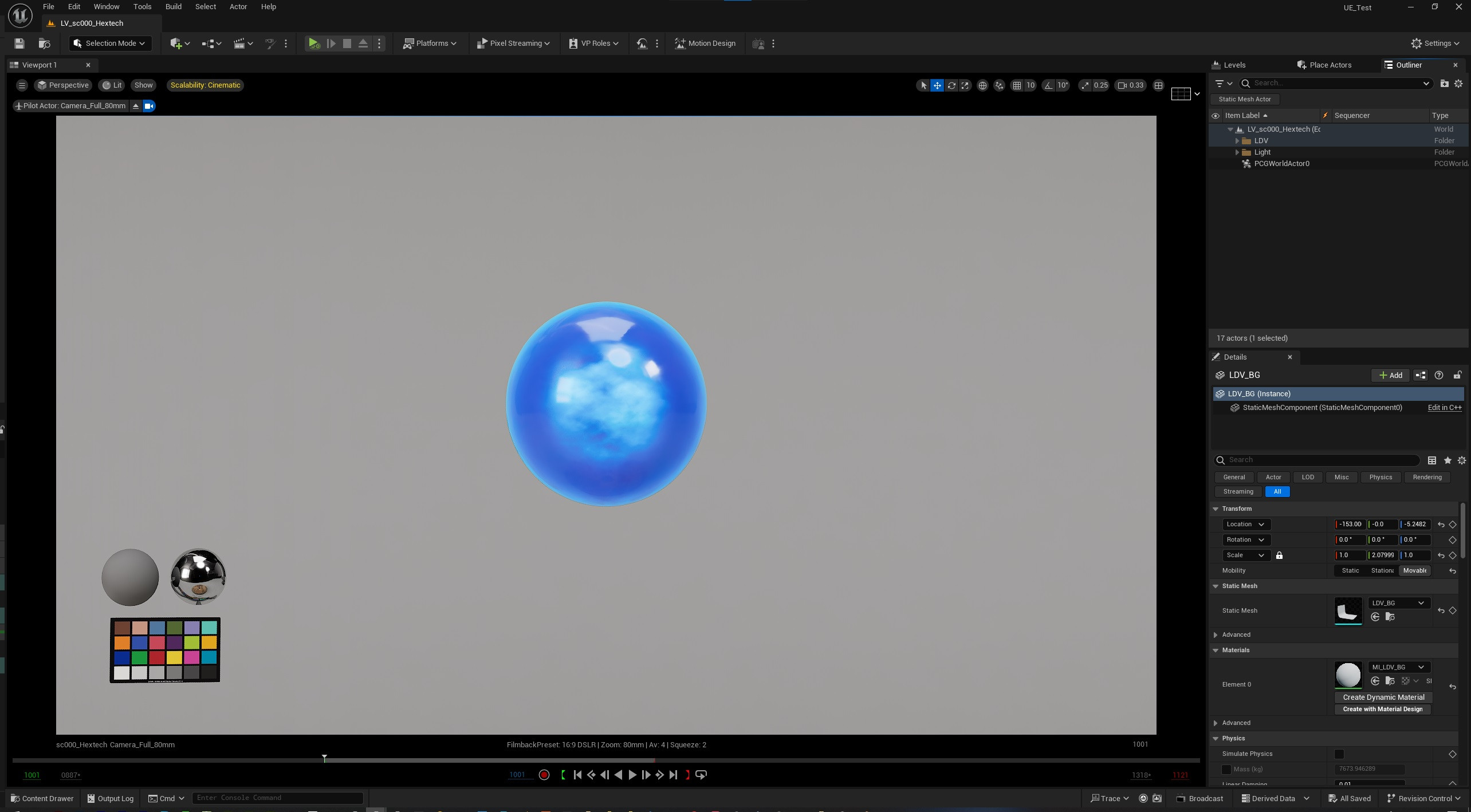 Lookdev setup I made to test the shader.
By using the clearcoat shading models I was able to get nice reflections as I used roughness to drives some stylized texture for nice breakup under the main coat