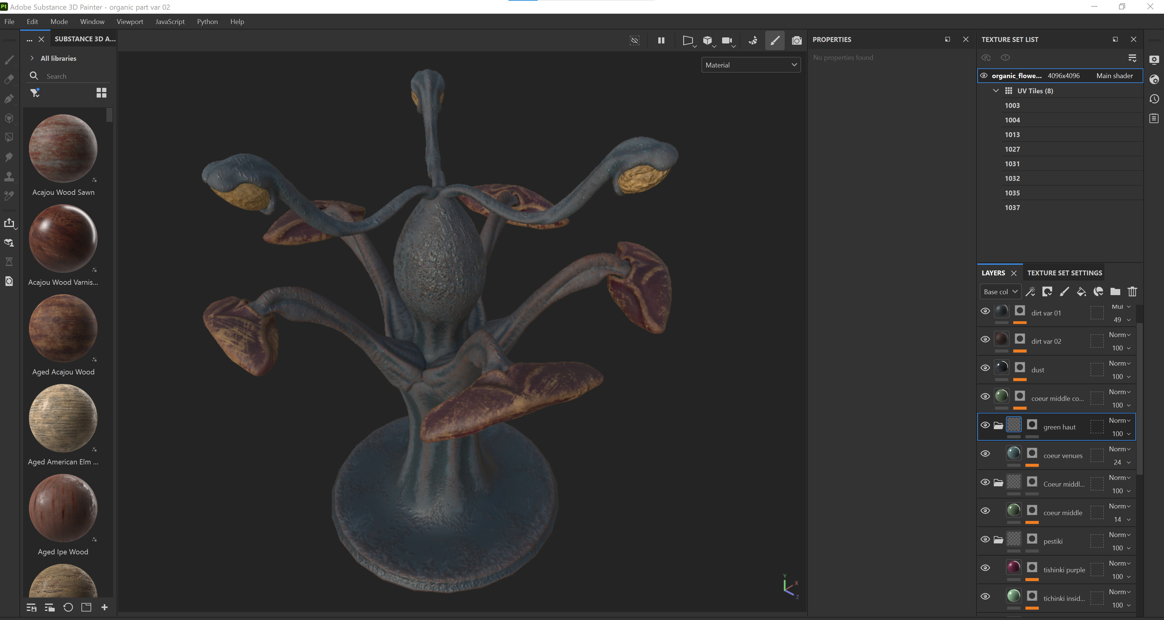 Texturing in Substance 3d Painter