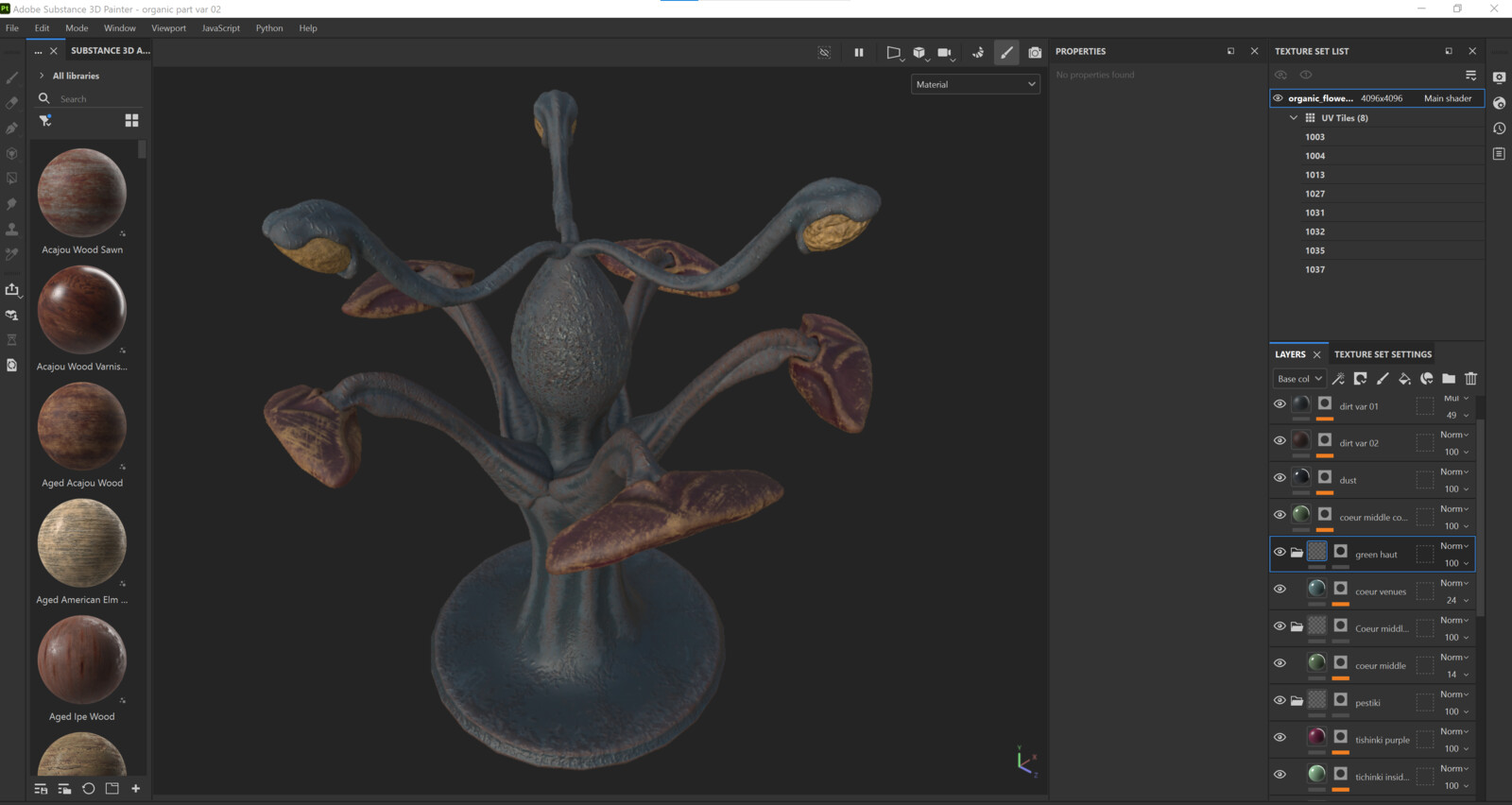 Texturing in Substance 3d Painter