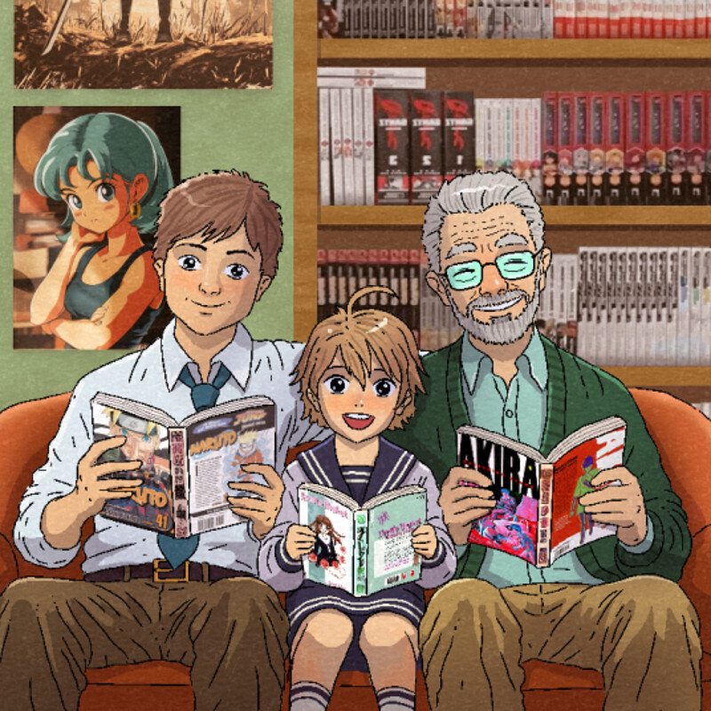 "Manga" Trading Card Art by Erki Schotter