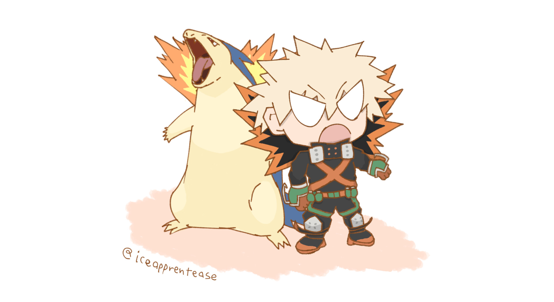 ArtStation - Katsuki Bakugo & Typhlosion