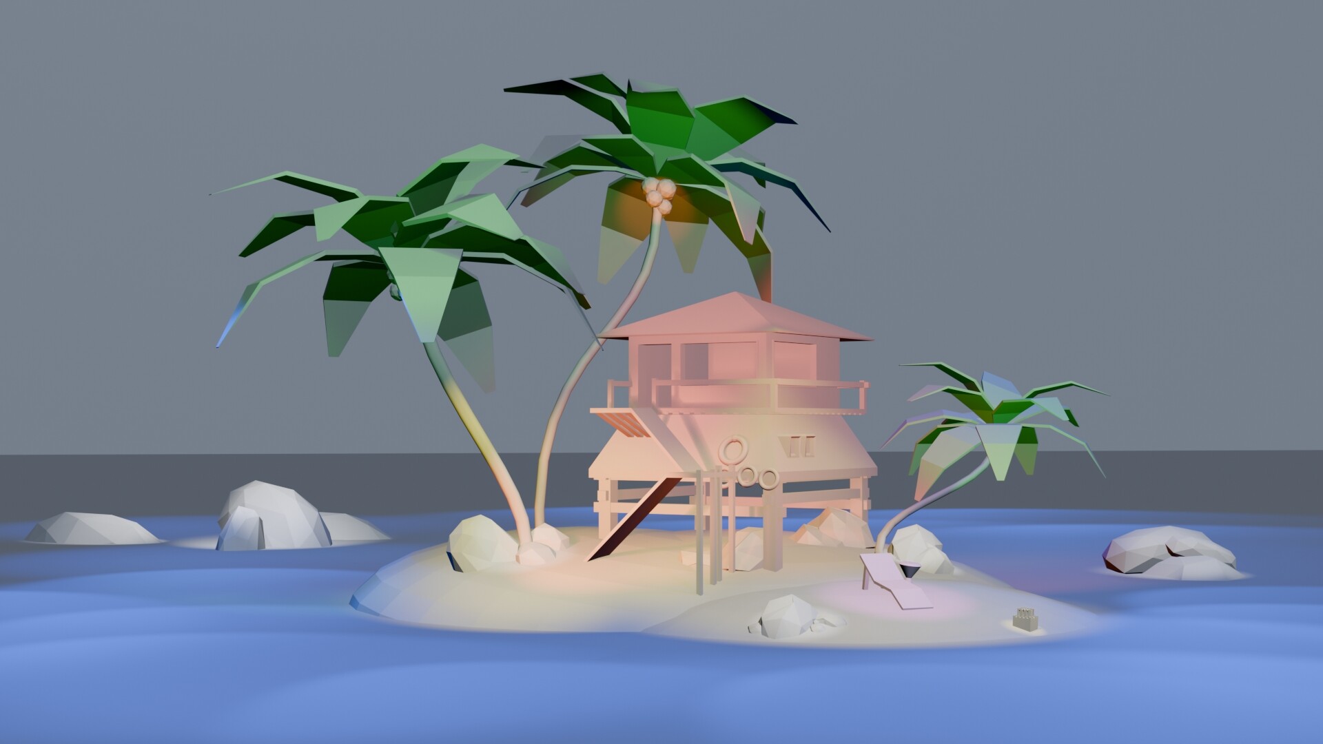 ArtStation - Island light