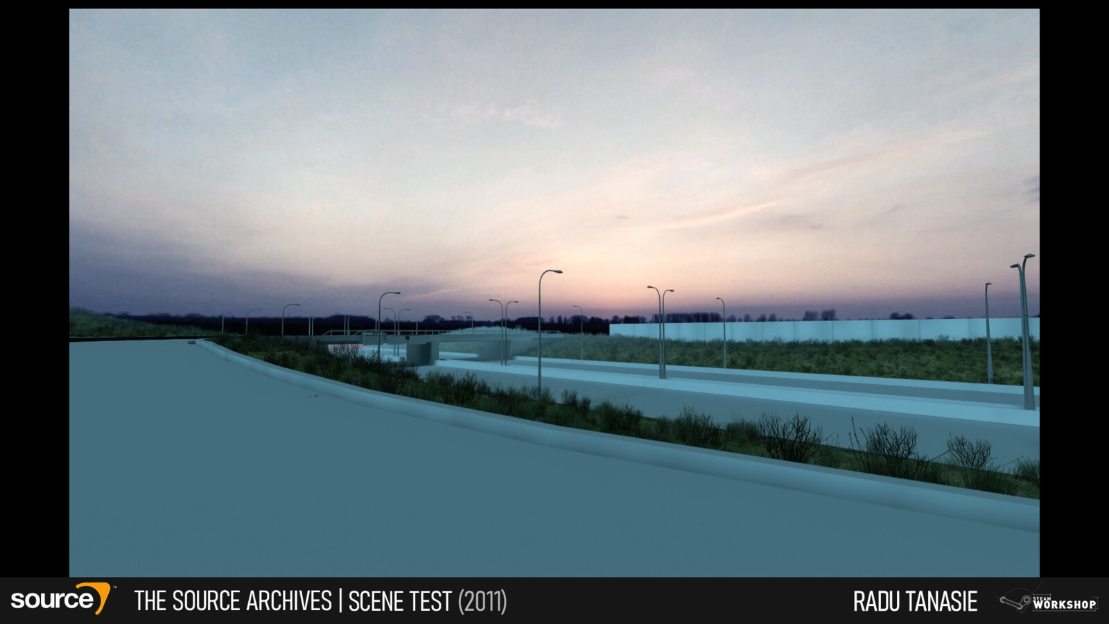 Scene test of the UK motorway.