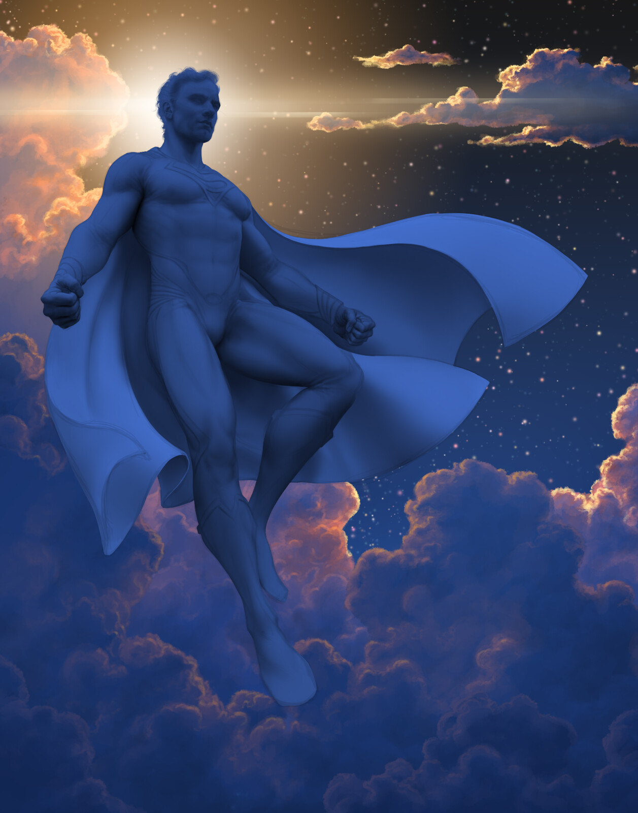 Cloud painting and AO overpaint
