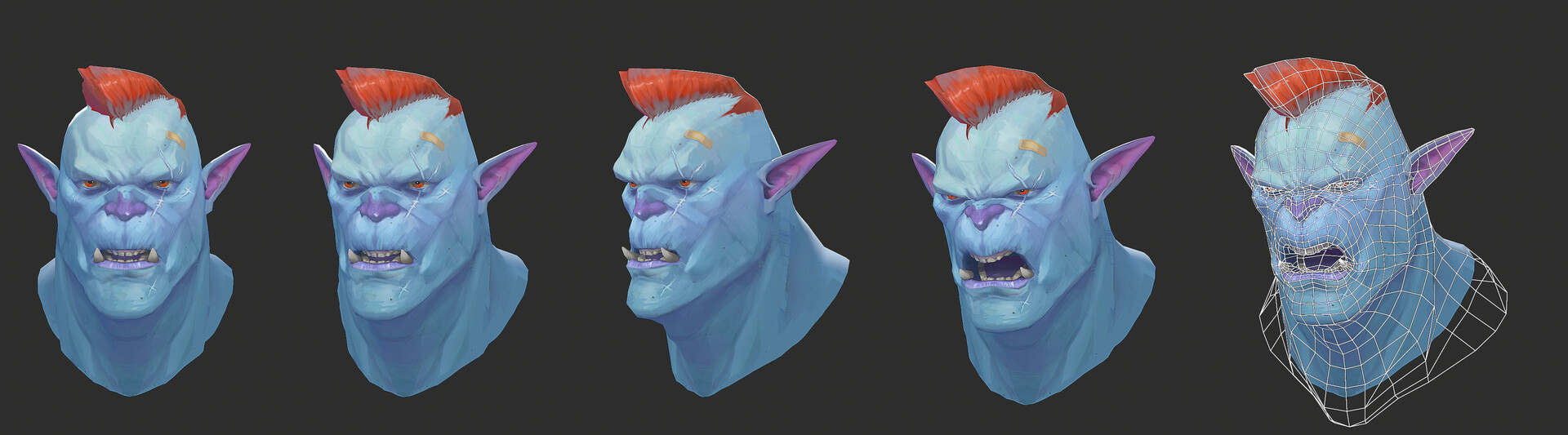 Blue Orc - Face Animation