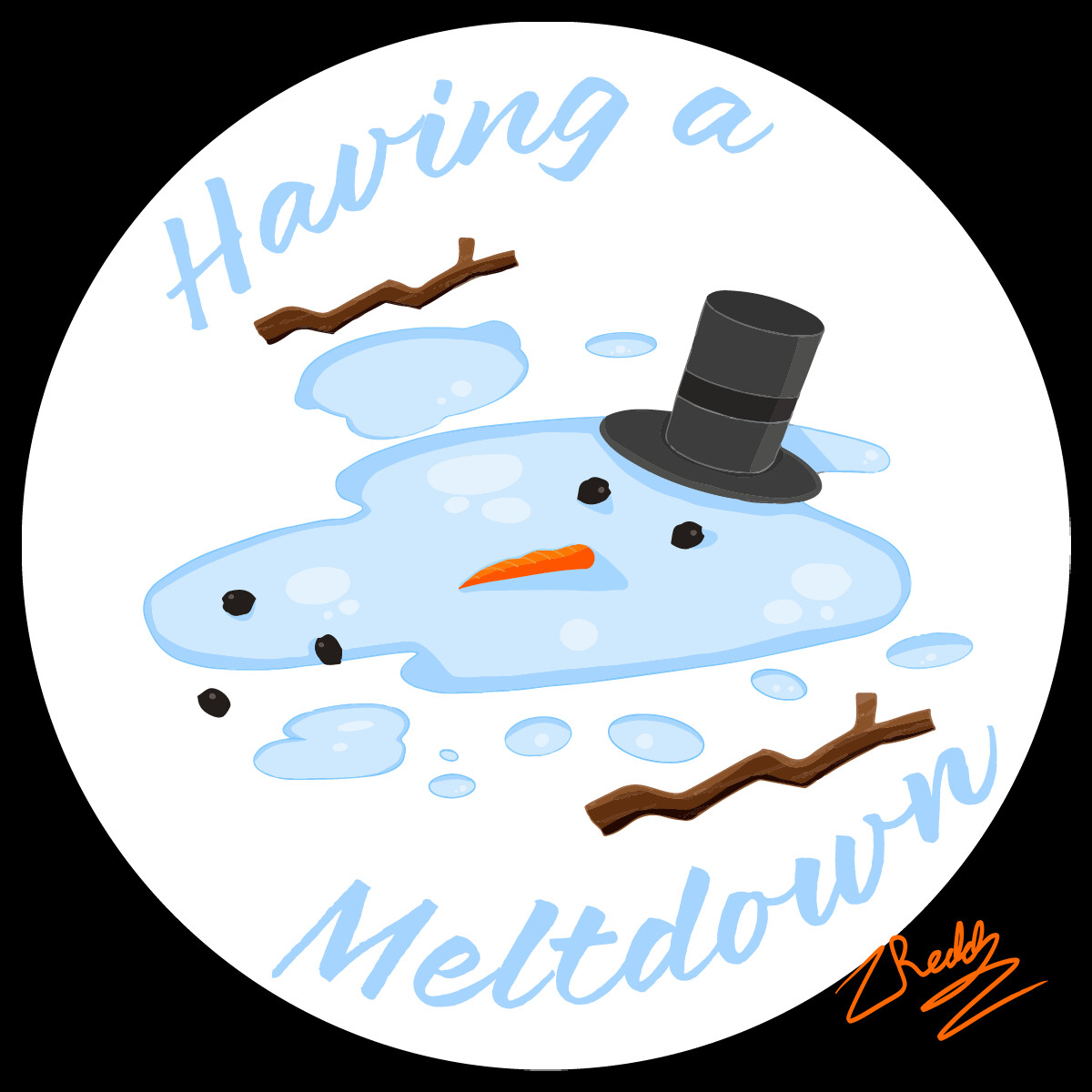 Having a Meltdown sticker