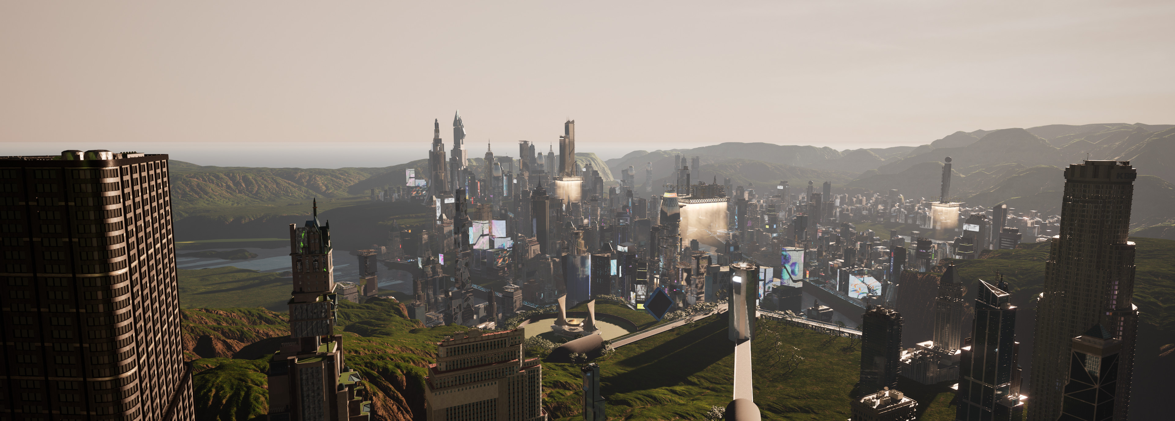'Metaverse City' environment