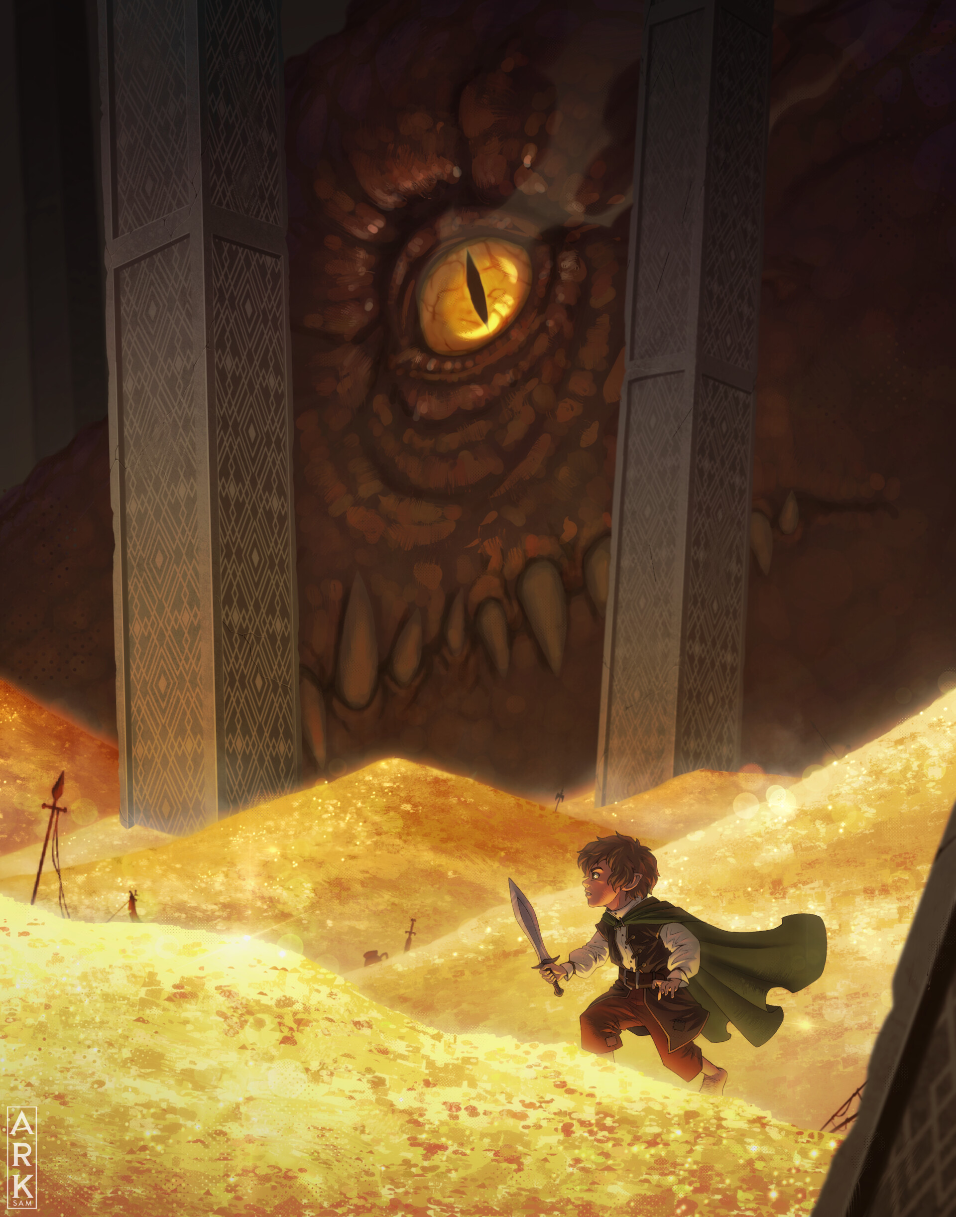 ArtStation - Smaug's Lair - The Hobbit