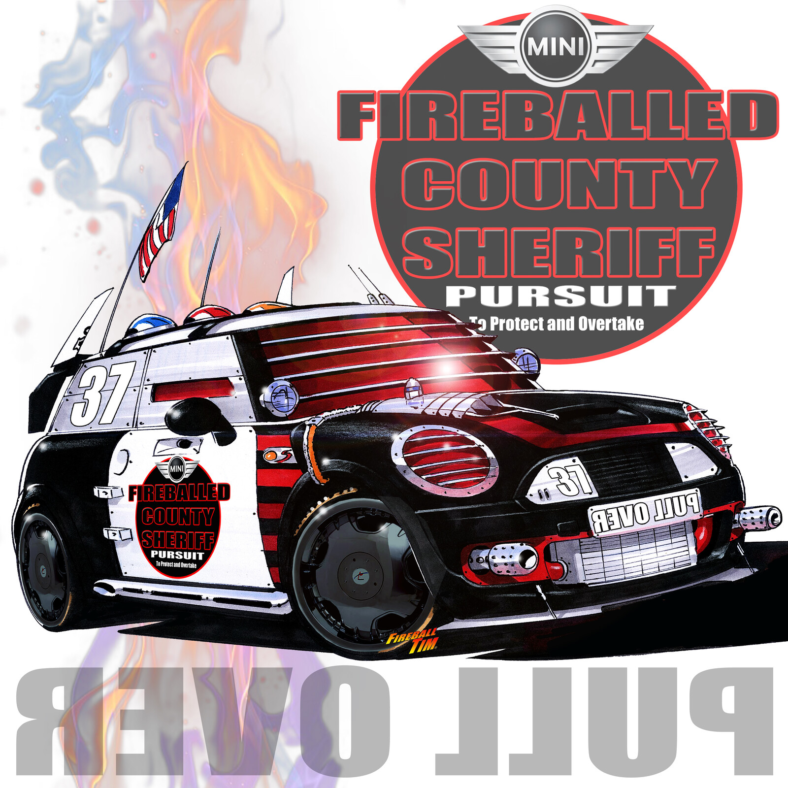 Street Tuner Challenge Police Pursuit Art