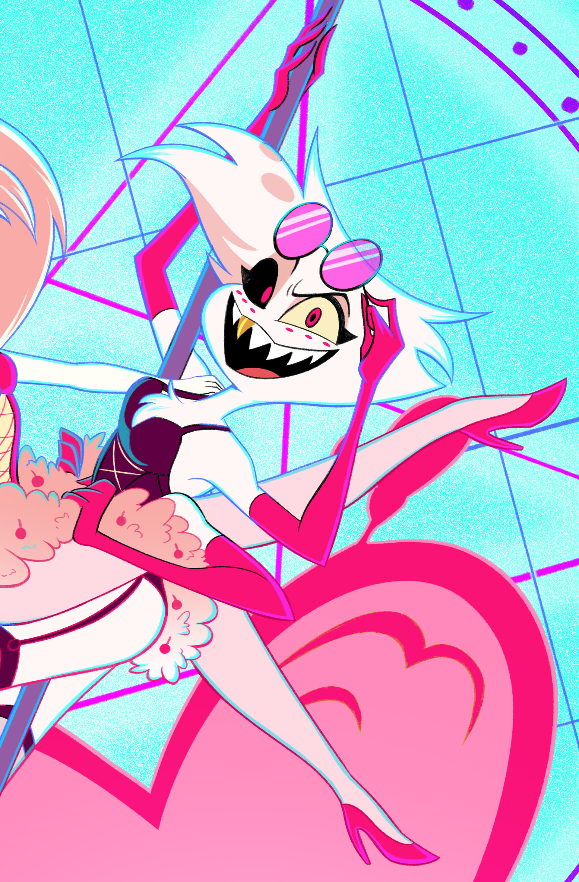 HAZBIN HOTEL Angel Dust CherryBomb ピンバッジ Hazbin Hotel Cherry bomb(チェリーボム)ピンズ Hazbin Hotel Cherri