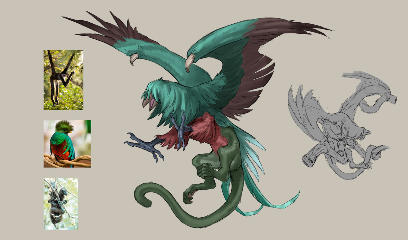 Quetzal gryphon concept