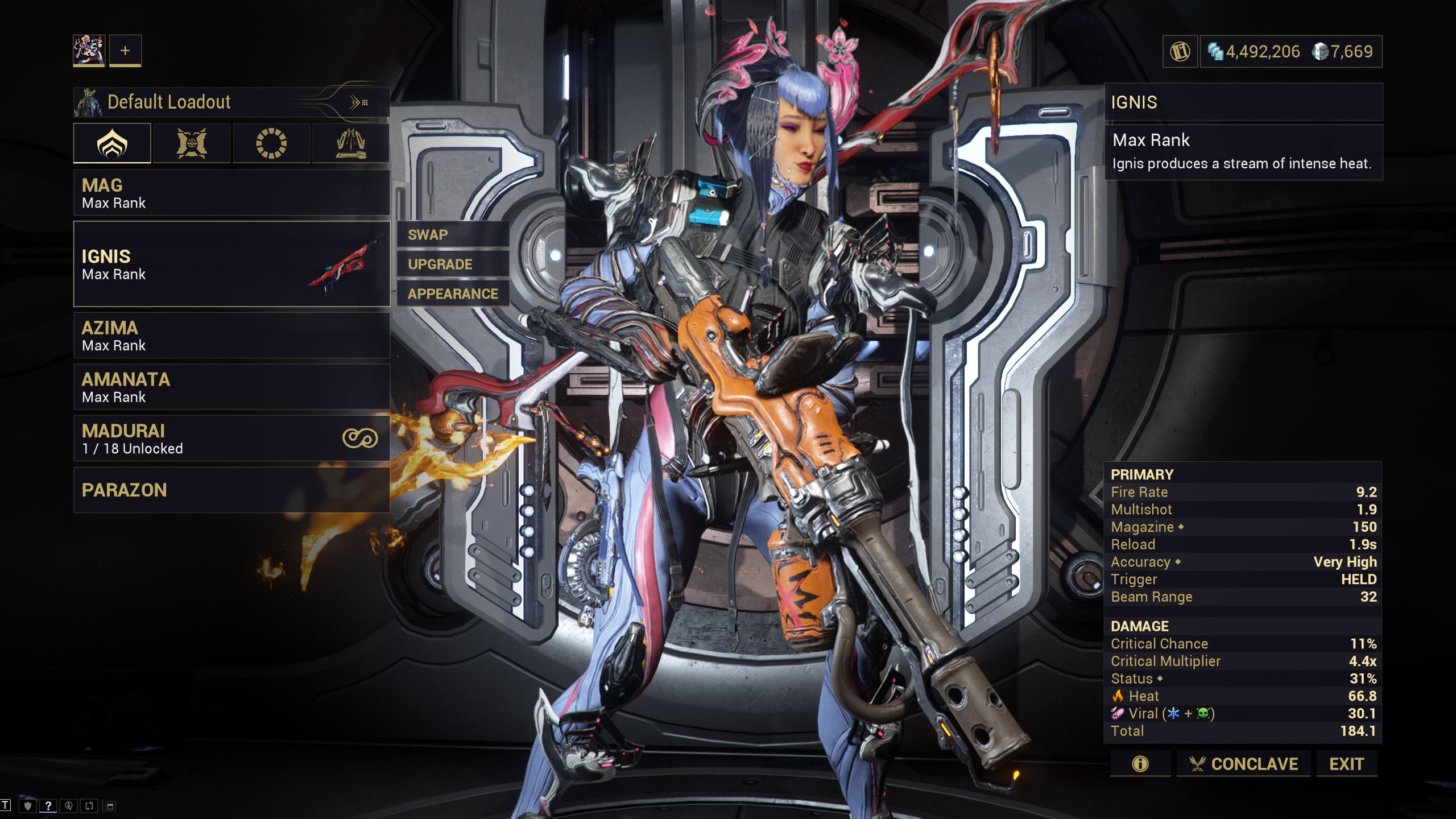 In-Game Screenshot - Freedom Flamethrower - Ignis Skin