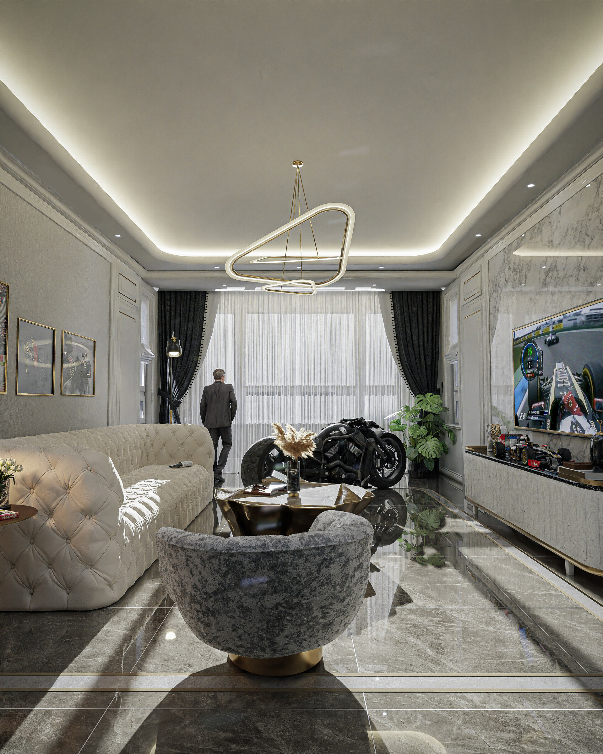 ArtStation - Luxury Meets Performance – Harley Night Rod & Lotus E20 in