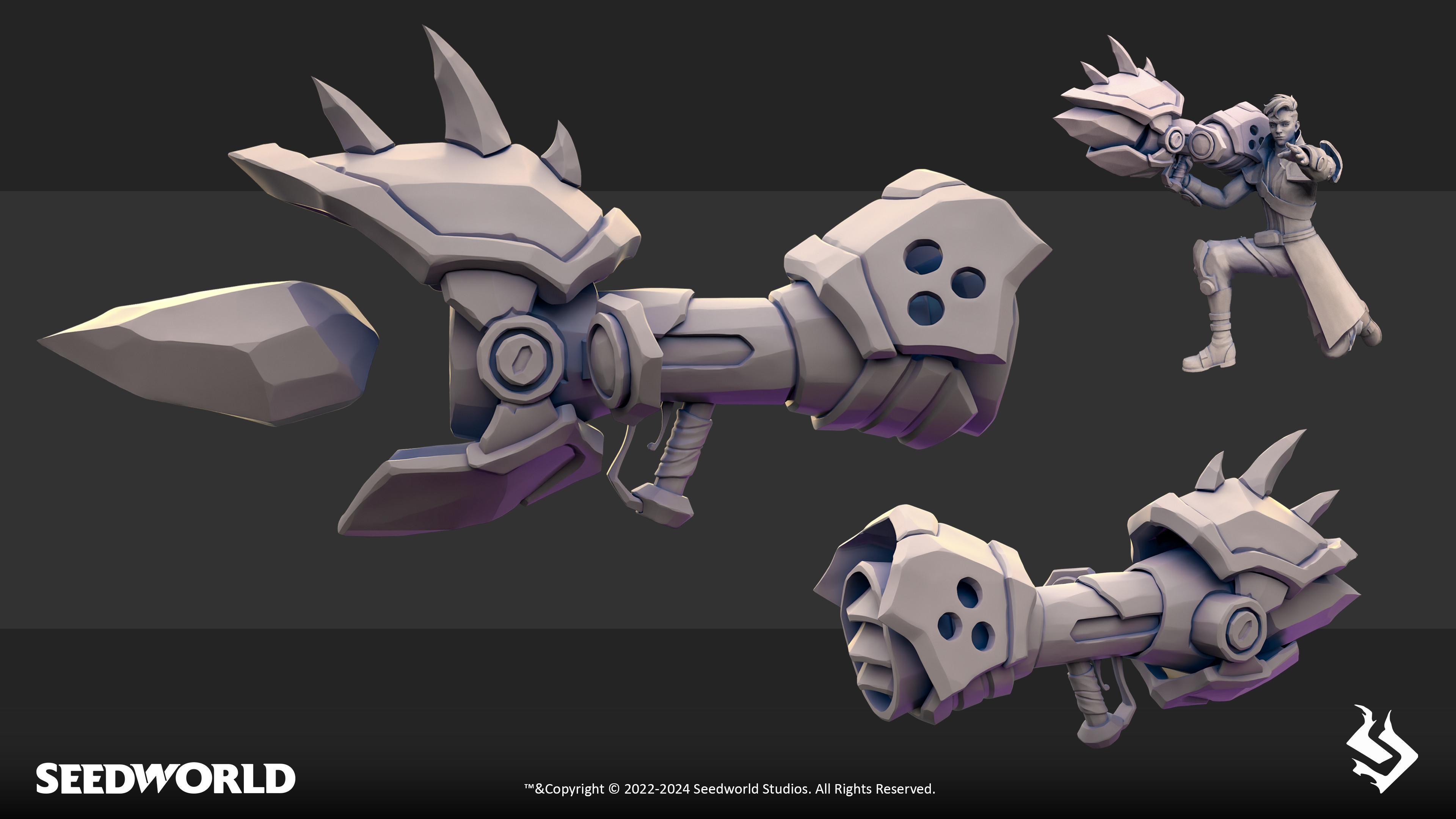 Rocket launcher 3d concept