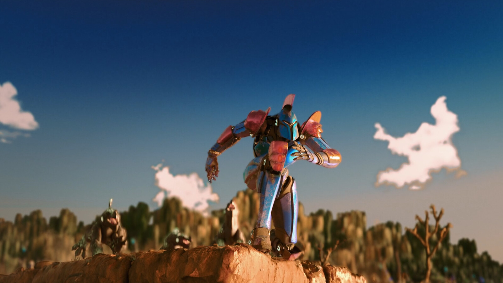 I directed the workflow of this scene and the pipeline.  Effects and simulation by Jose Orengo and Sylvette Rosario, Lighting by Roiliz, Compositing by Jimmy Reyes