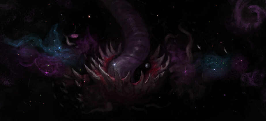 The mad god slithering between dimensions.