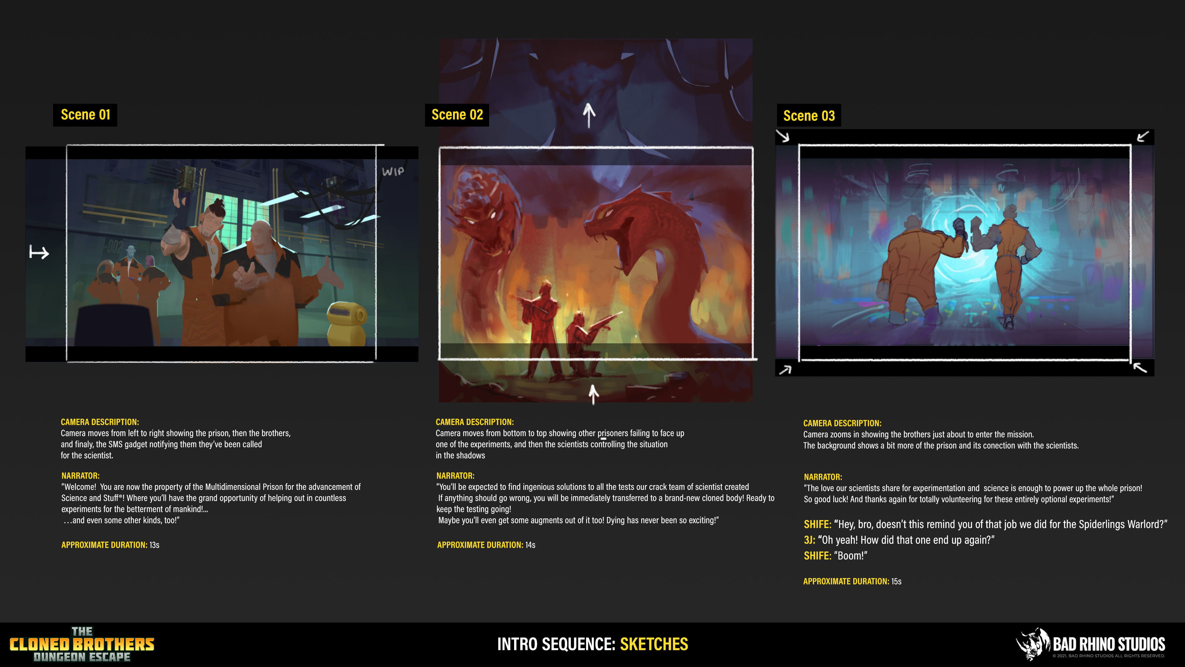 This was part of a short 2D cinematic that introduce the narrative to the players. I wish we could keep working on these a bit more.