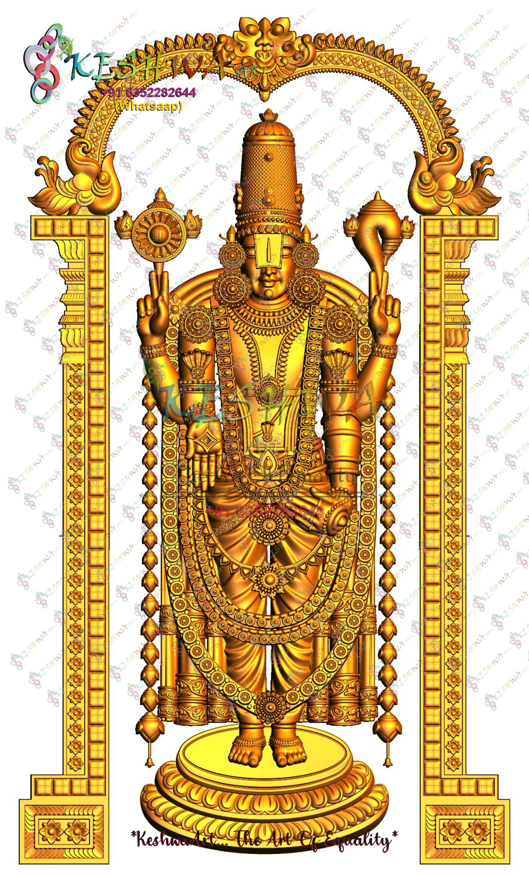 ArtStation Shree Balaji cnc artcam file