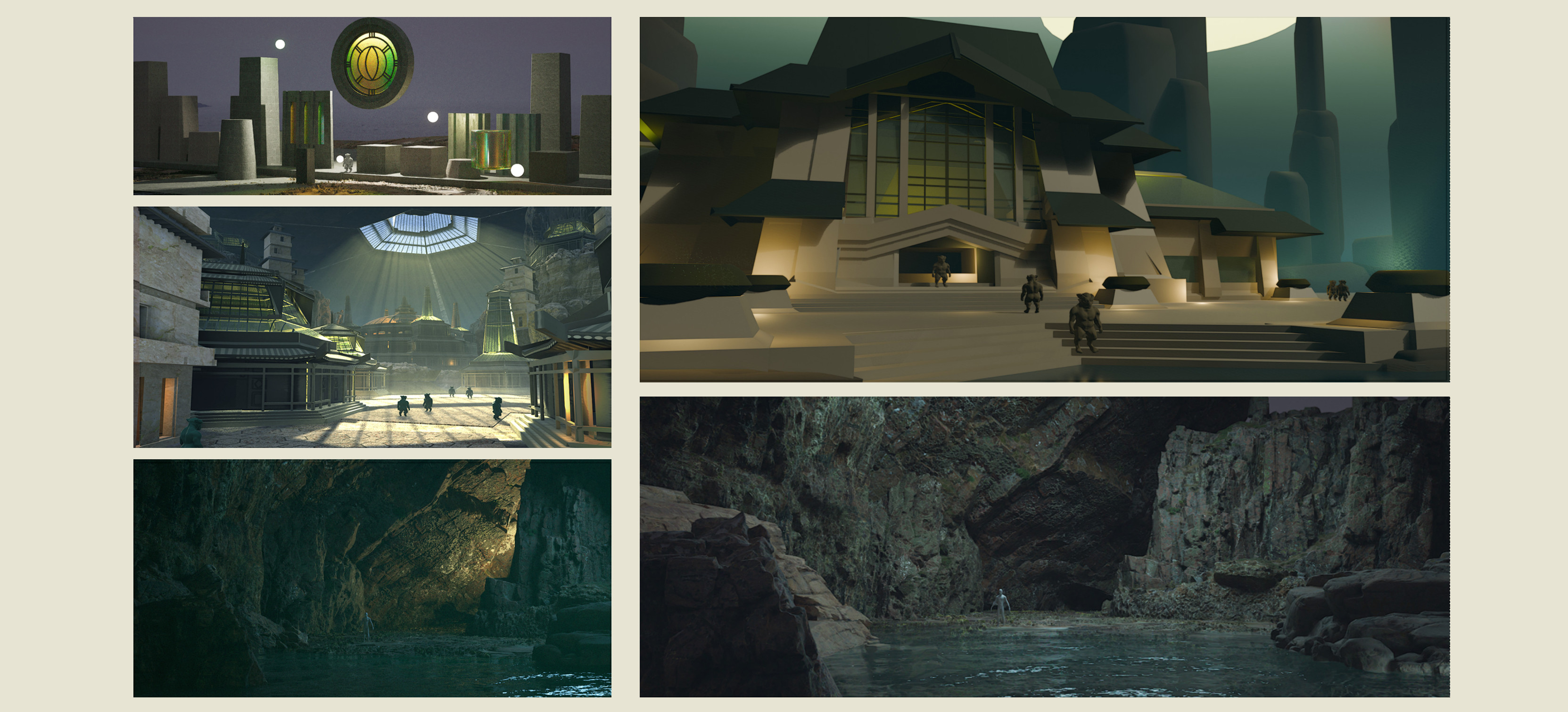 test renders. I started in Octane but ended up using Cycles.