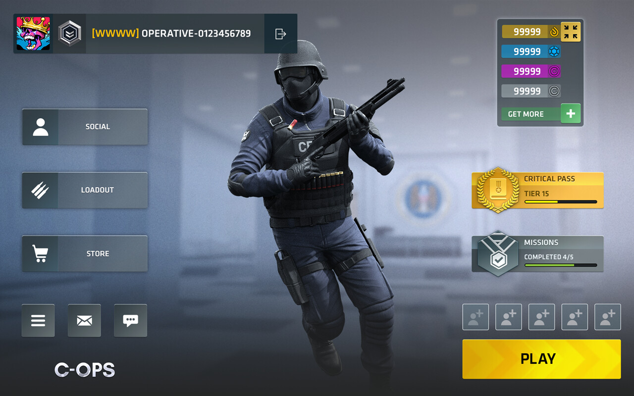 Mock-up version #2 - Expanding currency menu.
