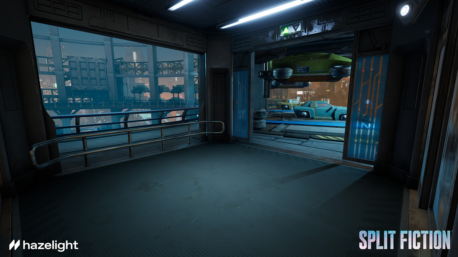 Car Tower Elevator - modelling and textures (exterior, interior, shaft)