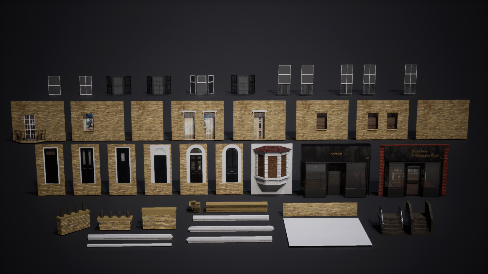 Apartment modular pieces