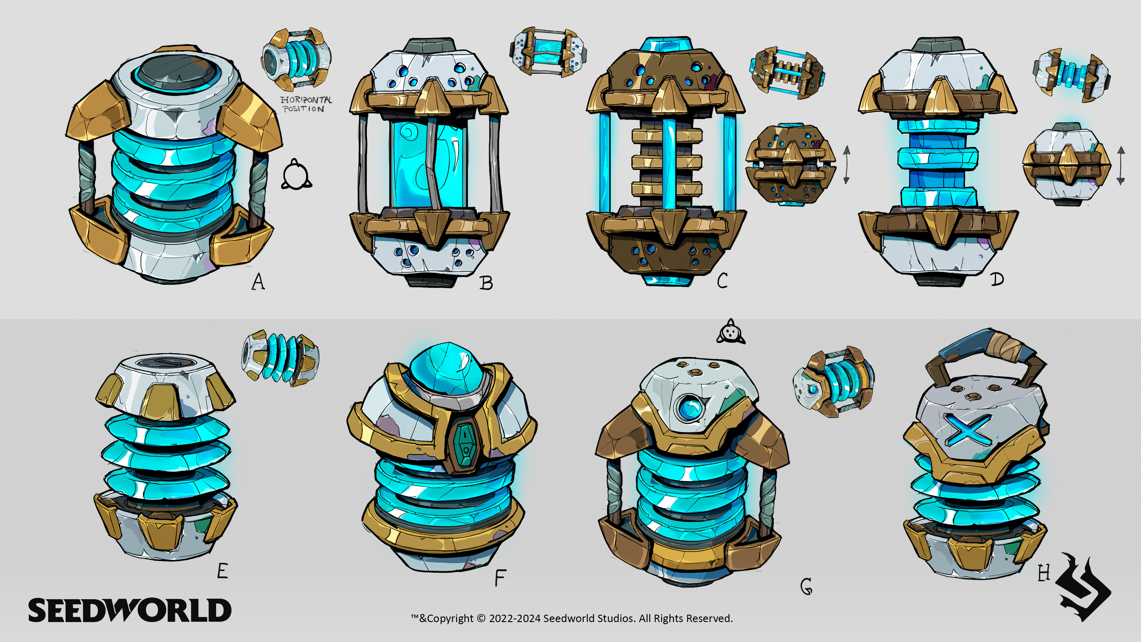 Cloak field generator sketches