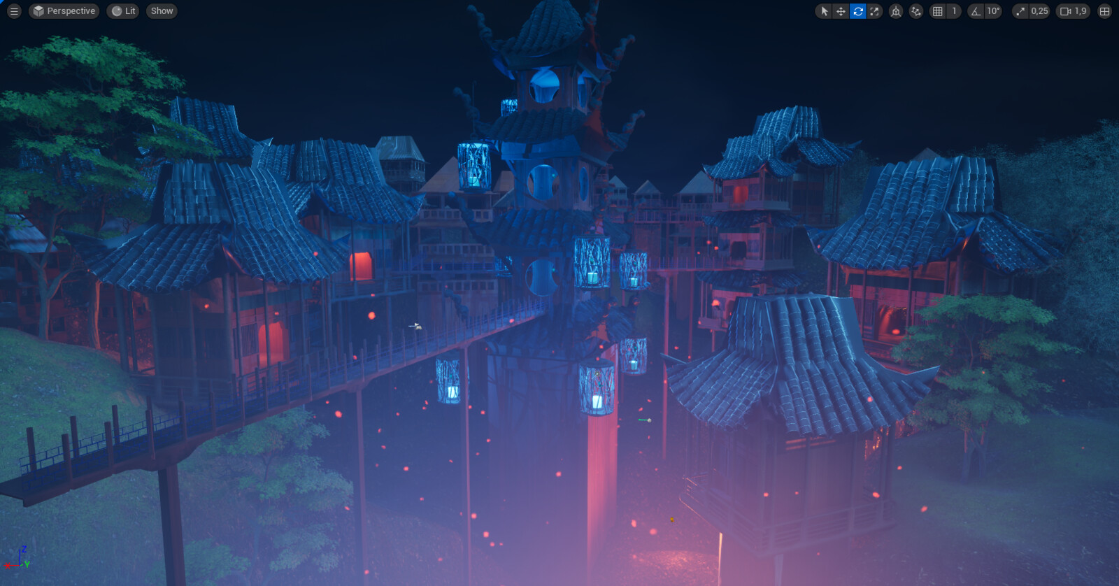 Experimenting with lighting and VFX