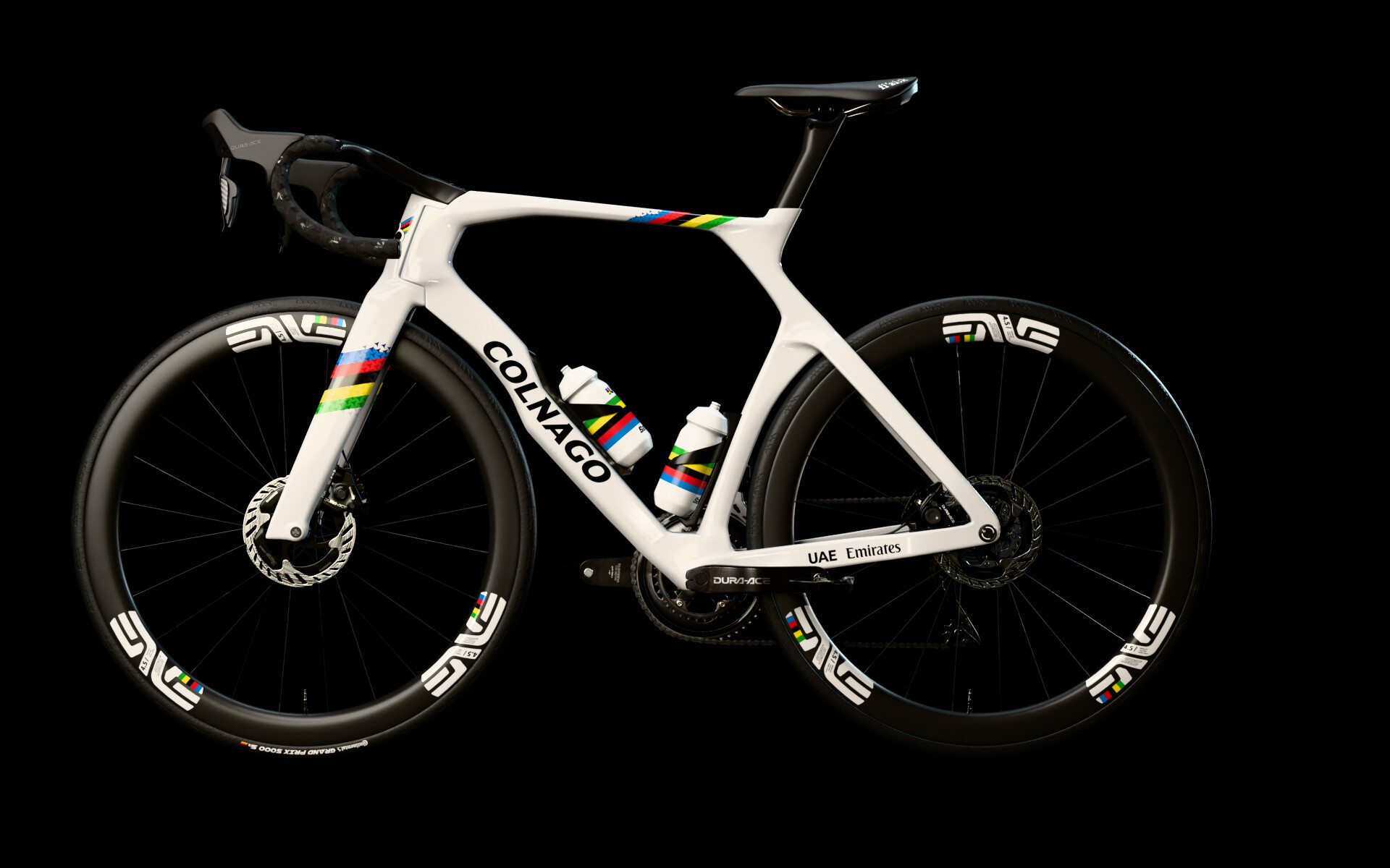 Tadej Pogacar Shorter Crank Arms Road Bike ArtStation COLNAGO