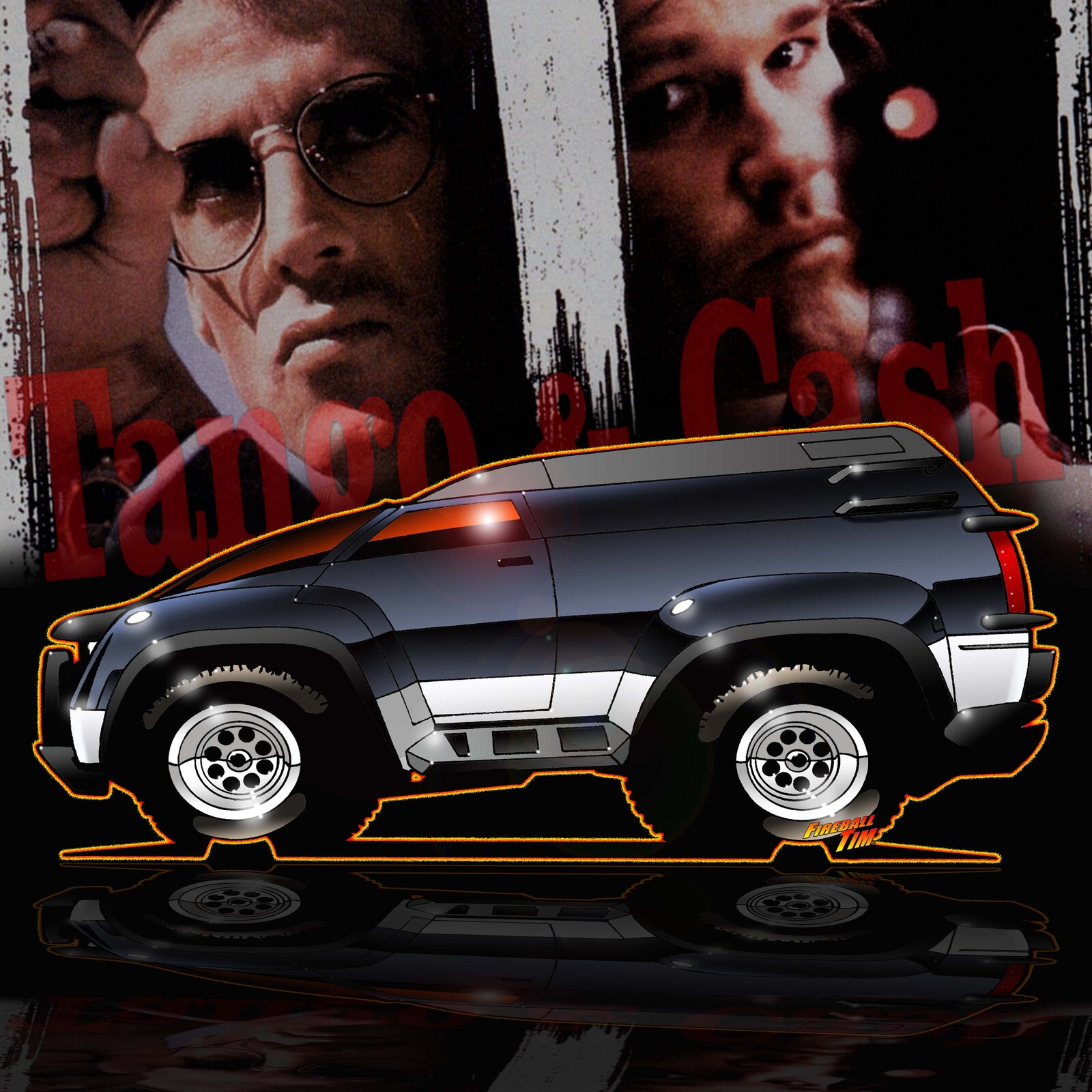 Tango &amp; Cash Fireball Art