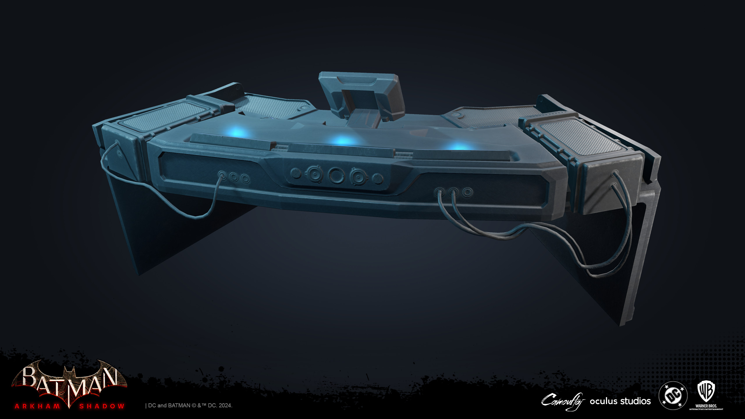 Bat Computer Desk, Back View