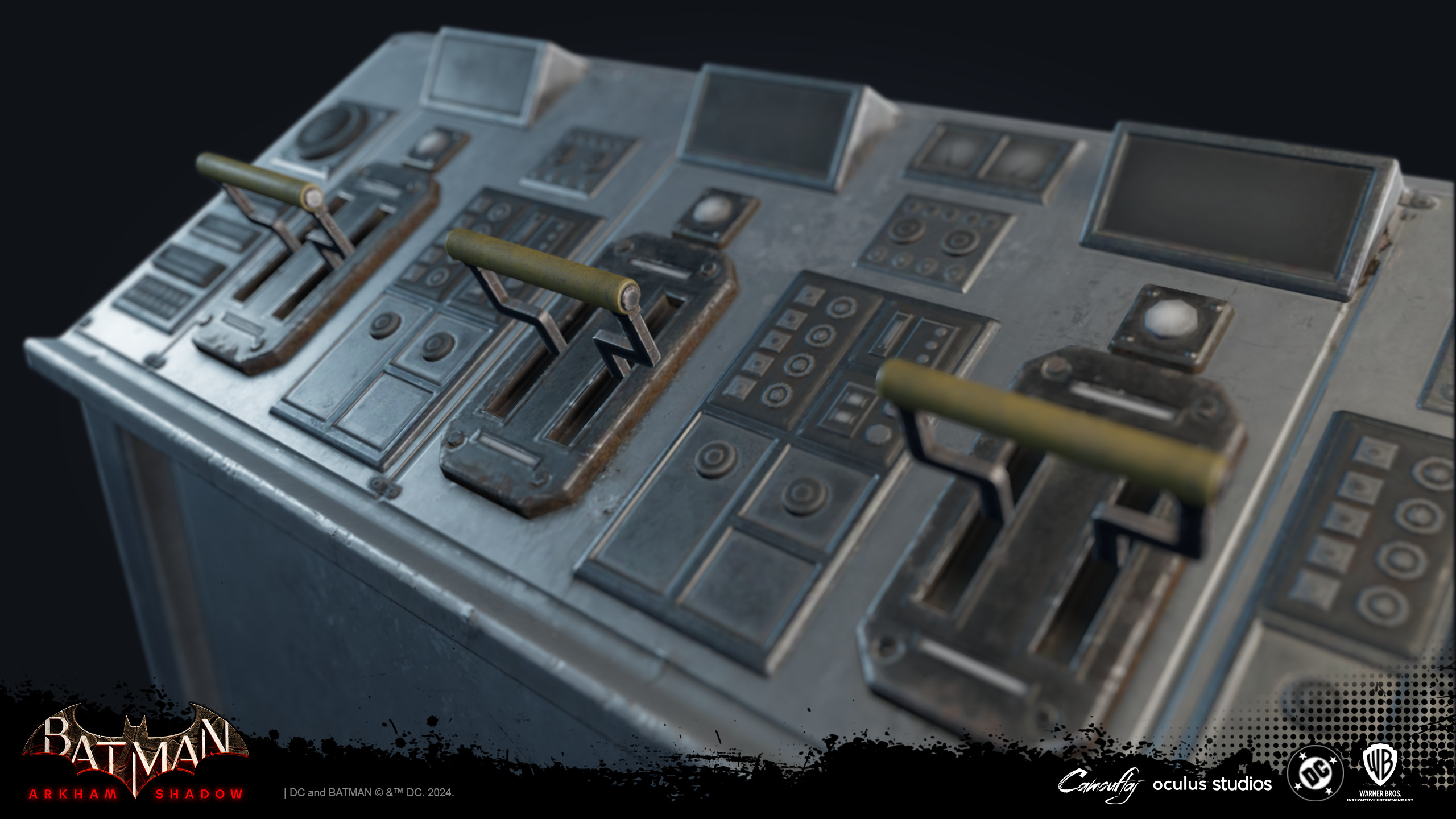 Control Panel with interactive levers